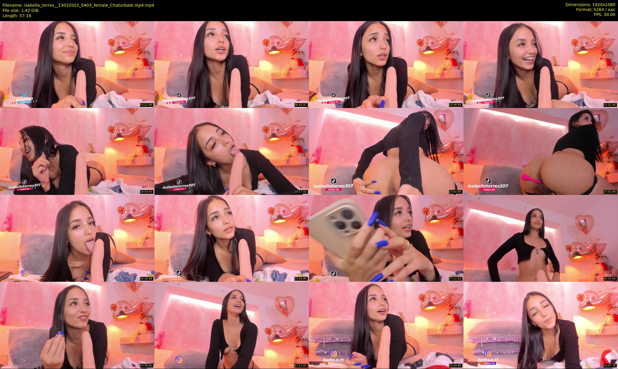 isabella_torres_ — 58 minute Chaturbate female cam show recording, 1080p, Mar 13, 2022