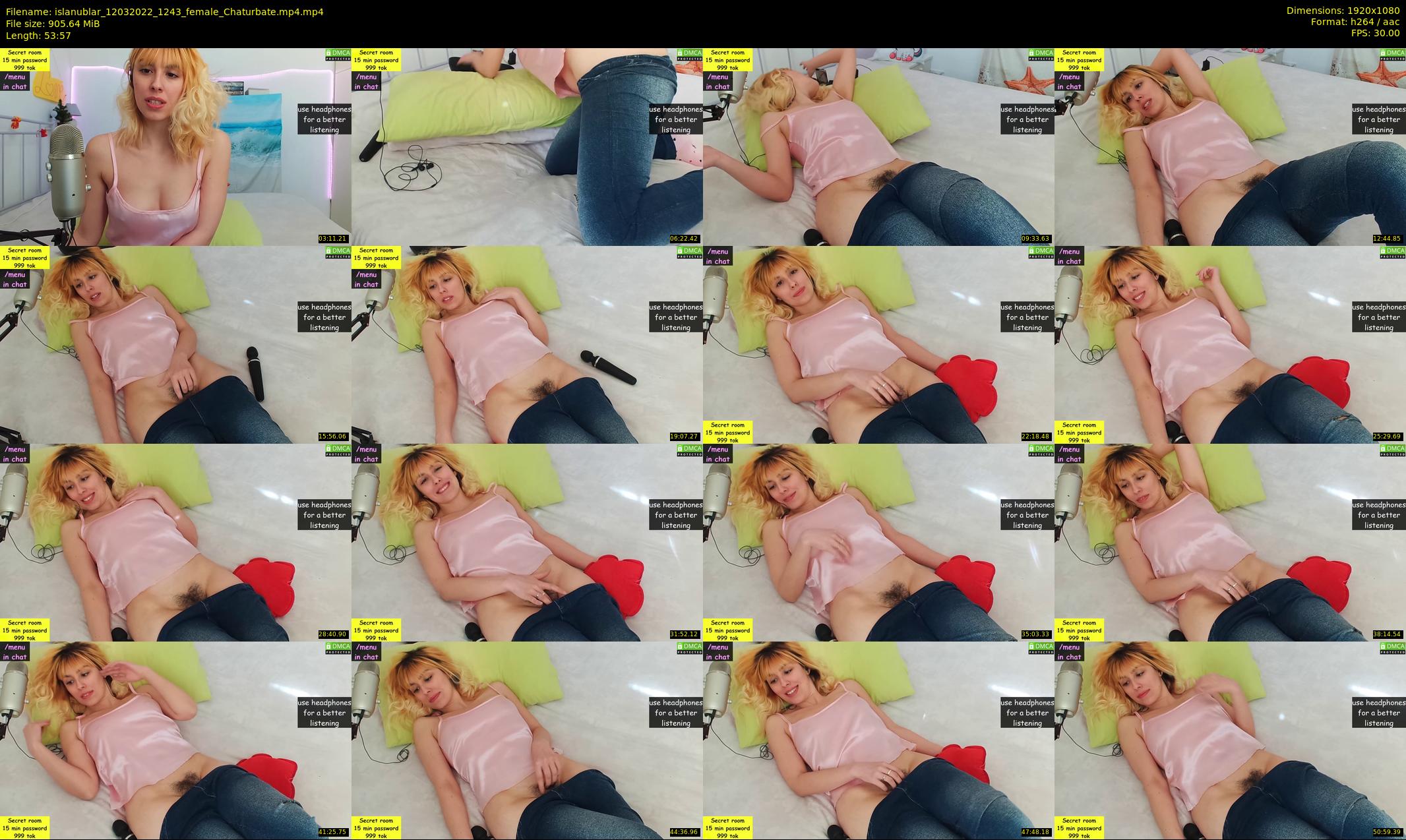 islanublar — 54 minute Chaturbate female cam show recording, 1080p, Mar 12, 2022