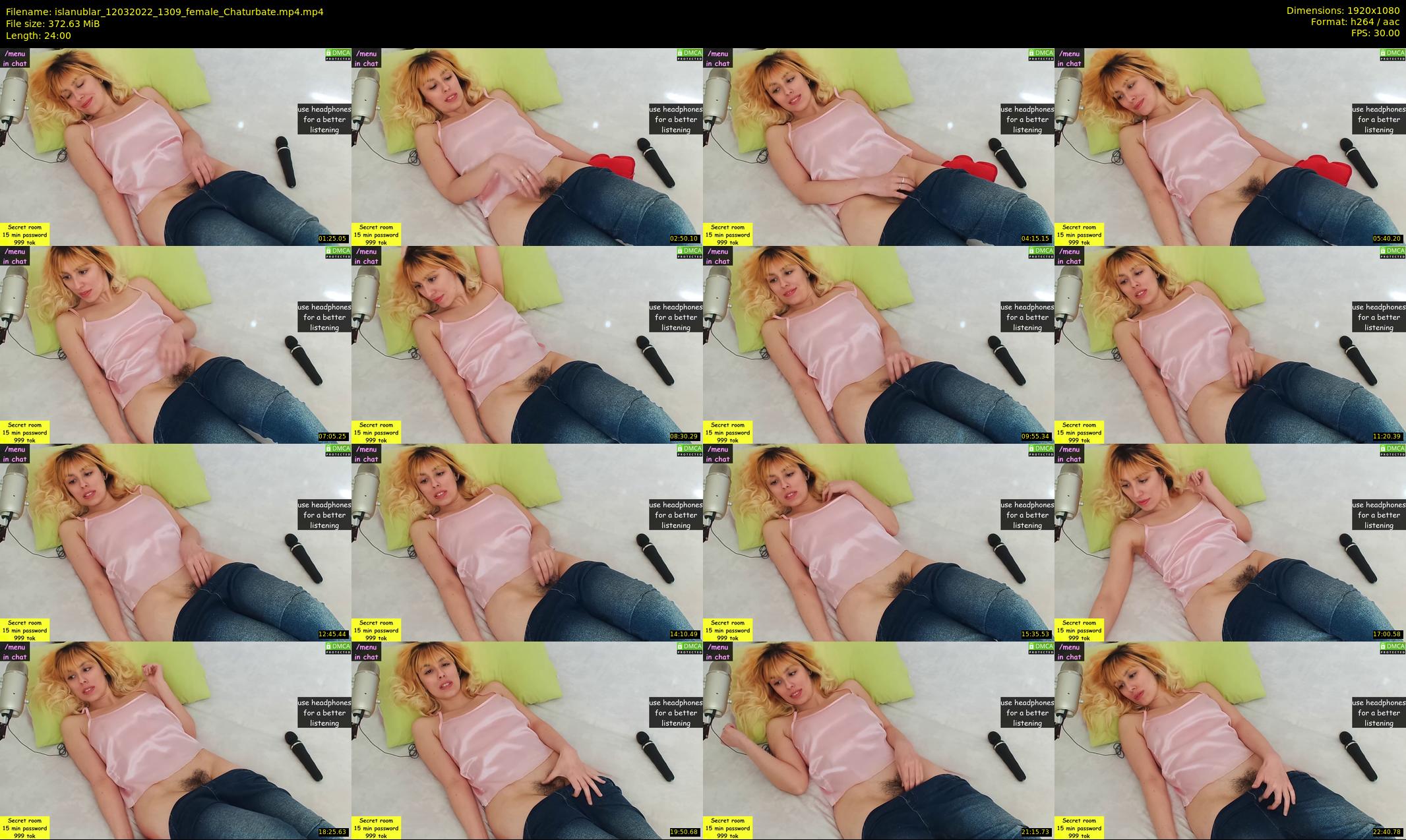 islanublar — 24 minute Chaturbate female cam show recording, 1080p, Mar 12, 2022