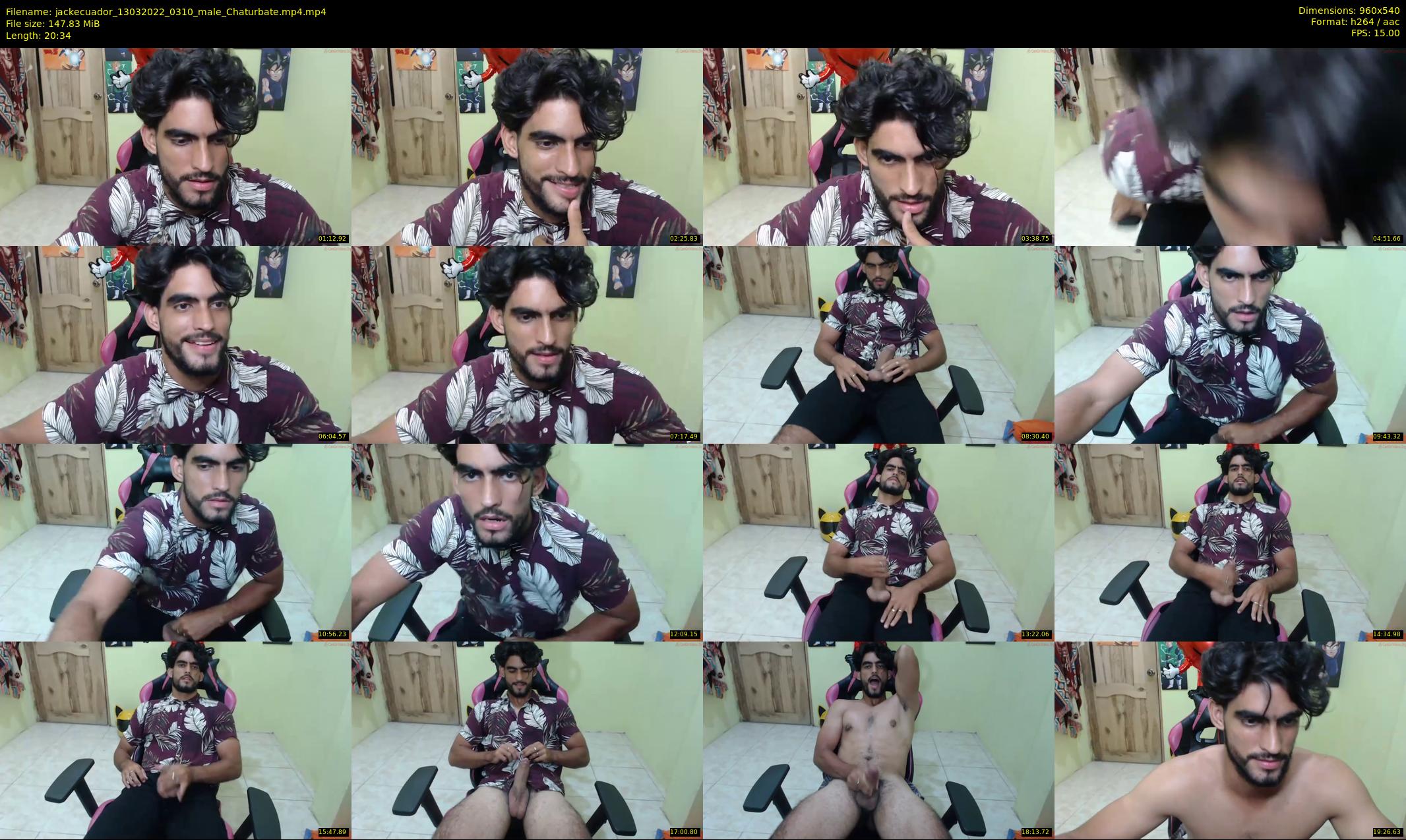 jackecuador — 21 minute Chaturbate male cam show recording, 480p, Mar 13, 2022