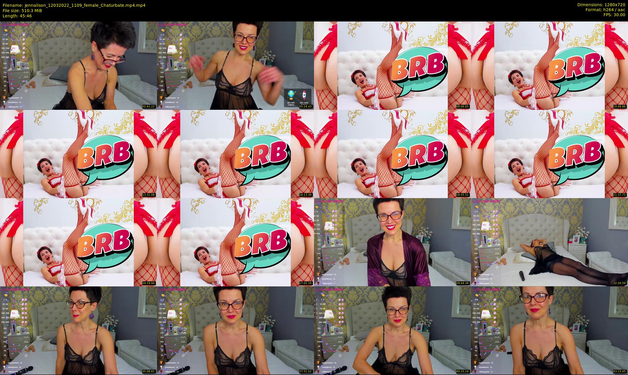 jennalison — 46 minute Chaturbate female cam show recording, 720p, Mar 12, 2022
