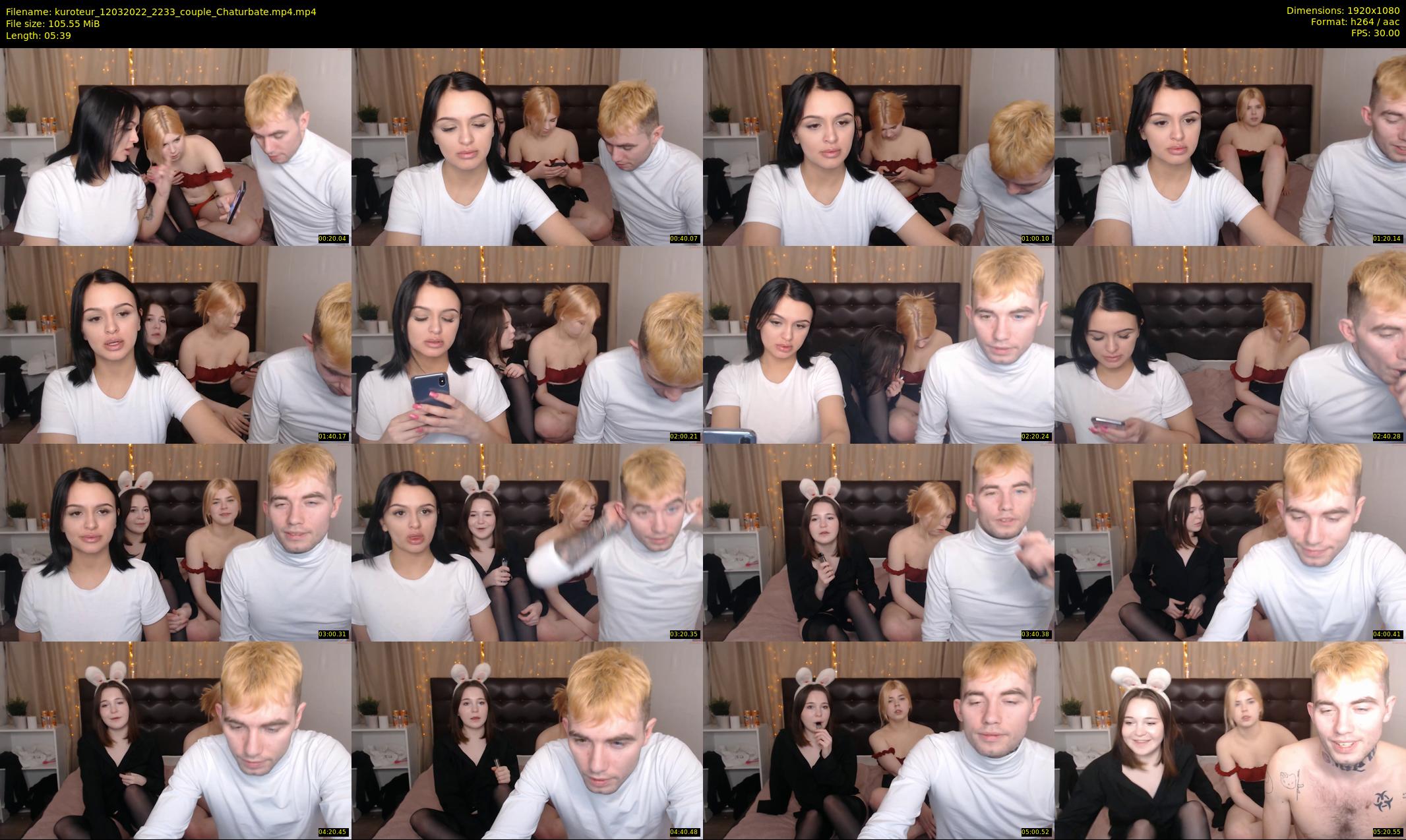 kuroteur — 6 minute Chaturbate couple cam show recording, 1080p, Mar 12, 2022