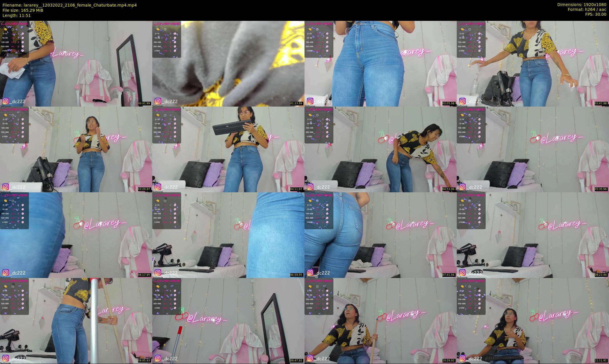 lararey_ — 12 minute Chaturbate female cam show recording, 1080p, Mar 12, 2022