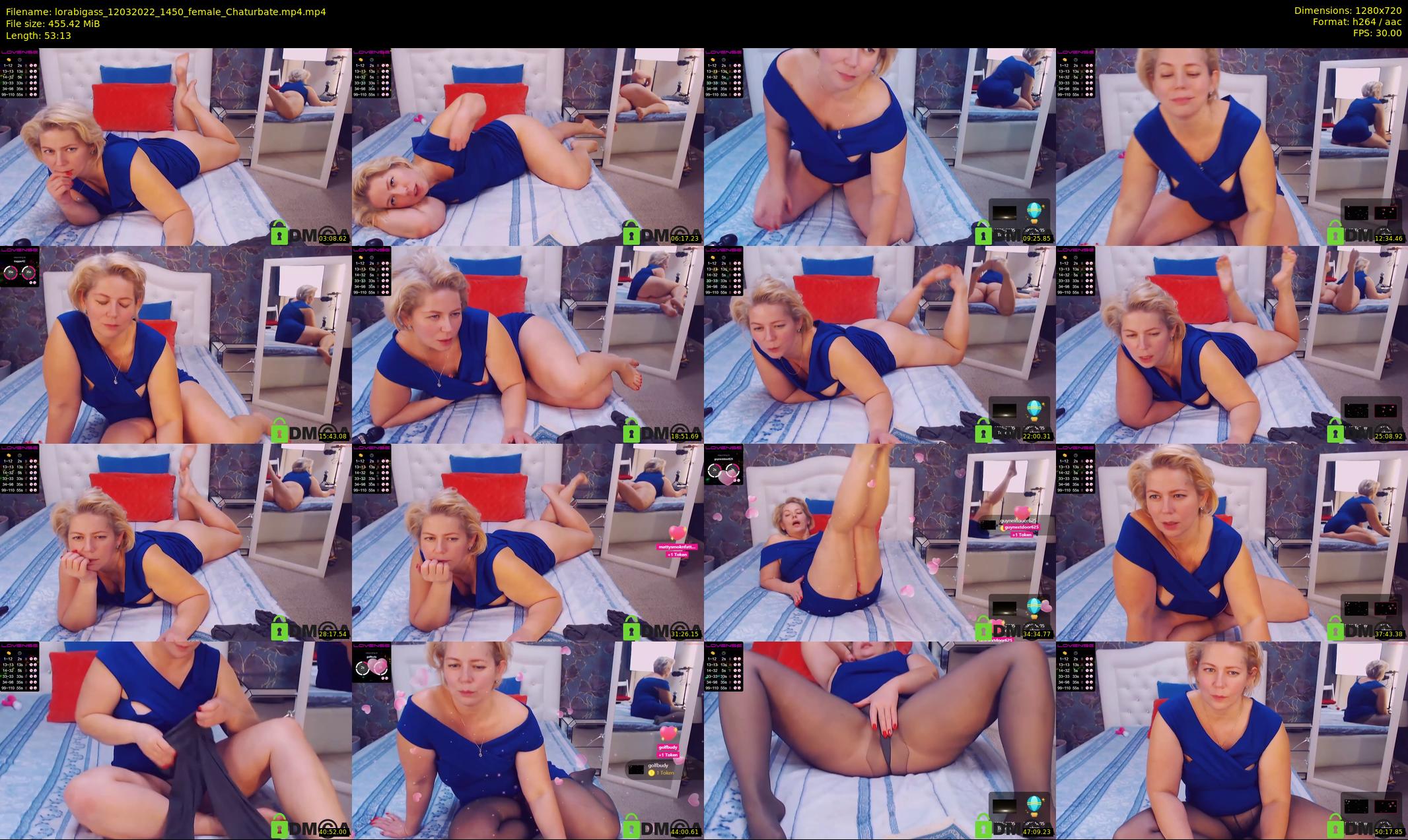 lorabigass — 54 minute Chaturbate female cam show recording, 720p, Mar 12, 2022