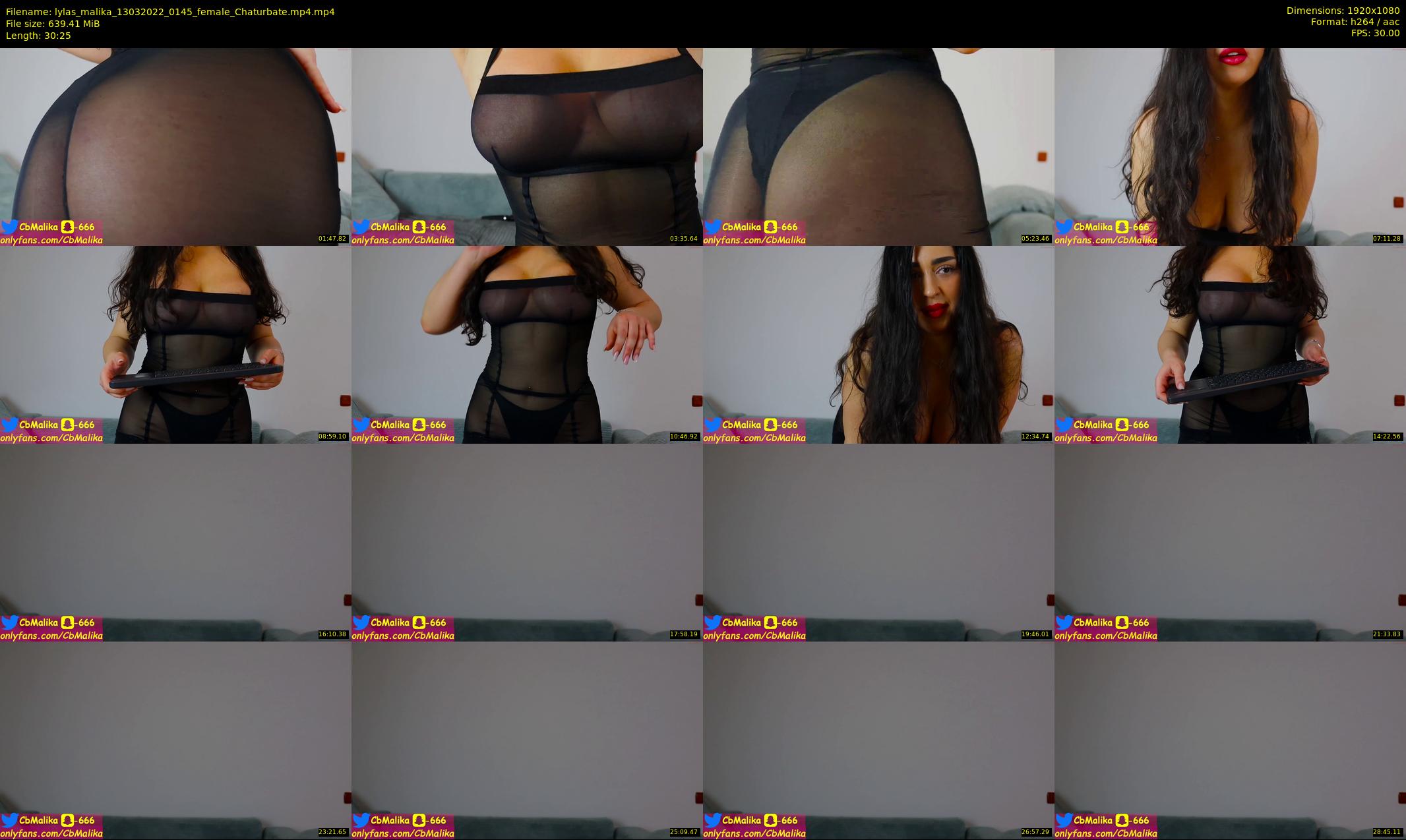 lylas_malika — 31 minute Chaturbate female cam show recording, 1080p, Mar 13, 2022
