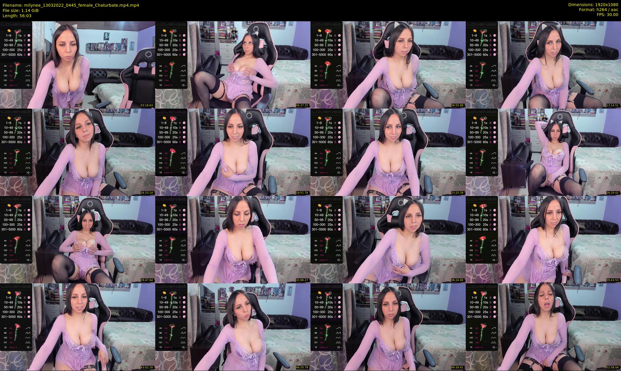 milynee — 57 minute Chaturbate female cam show recording, 1080p, Mar 13, 2022