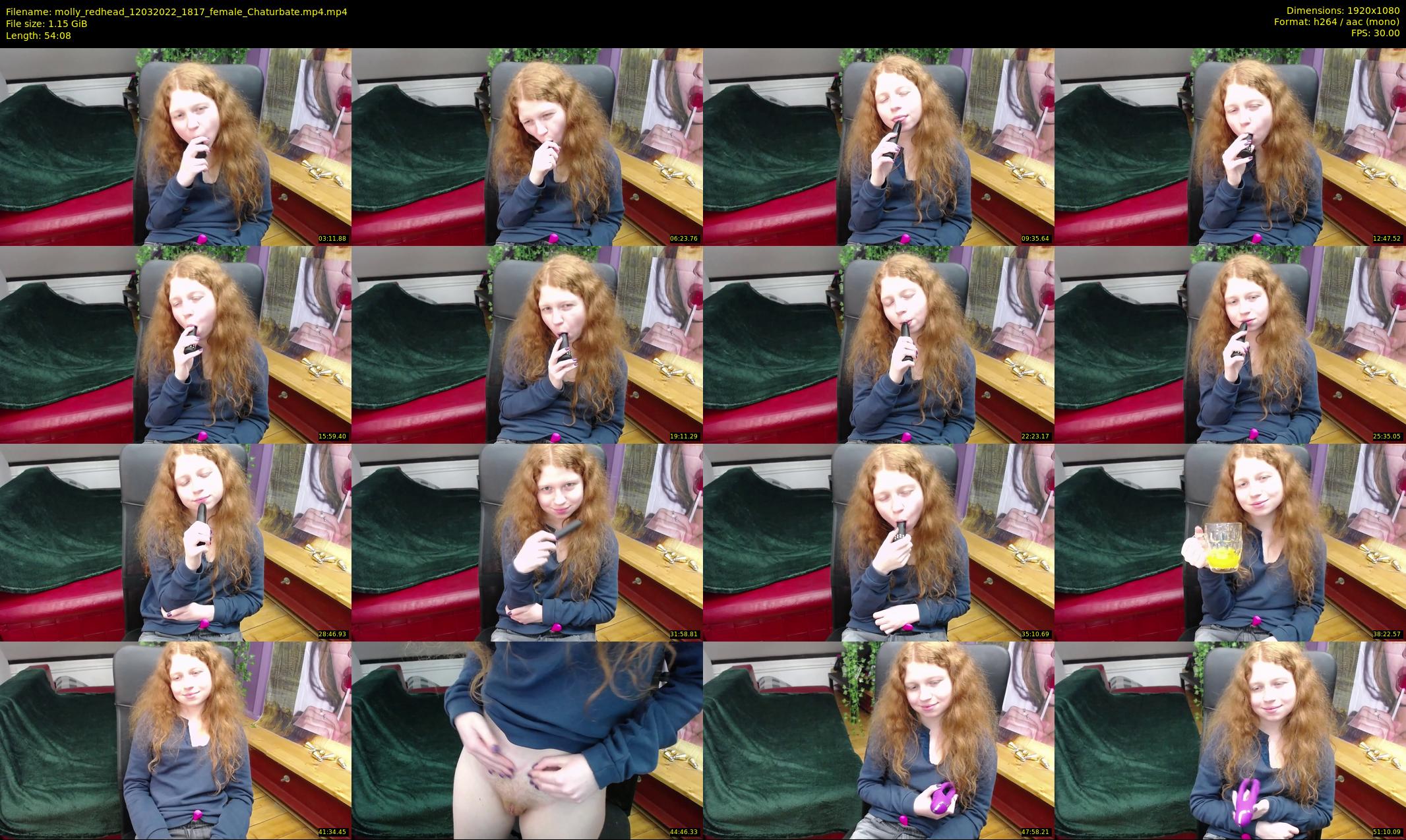 molly_redhead — 55 minute Chaturbate female cam show recording, 1080p, Mar 12, 2022