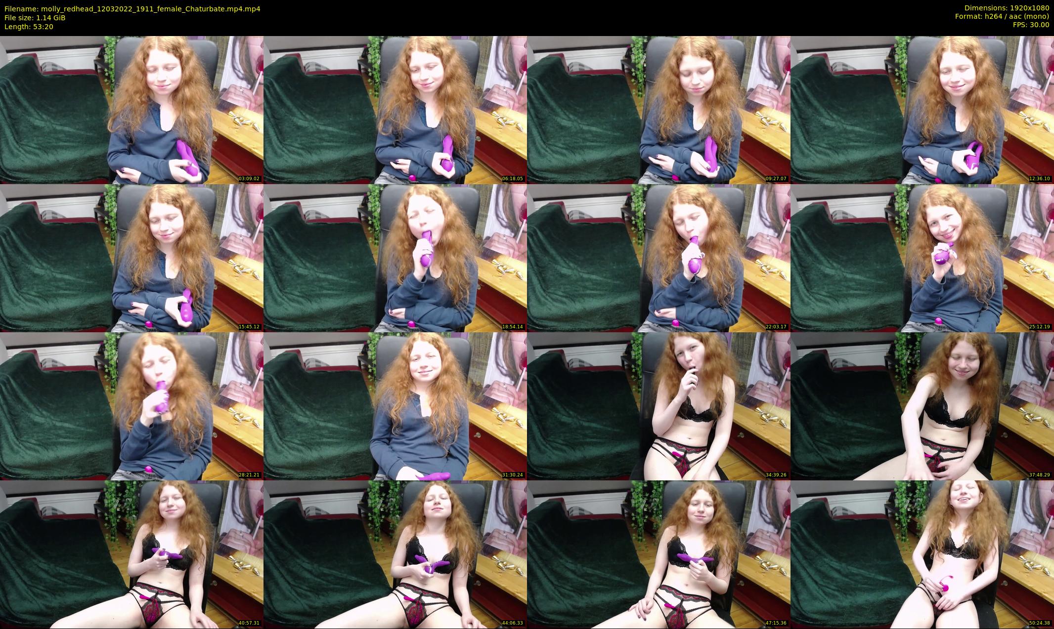 molly_redhead — 54 minute Chaturbate female cam show recording, 1080p, Mar 12, 2022