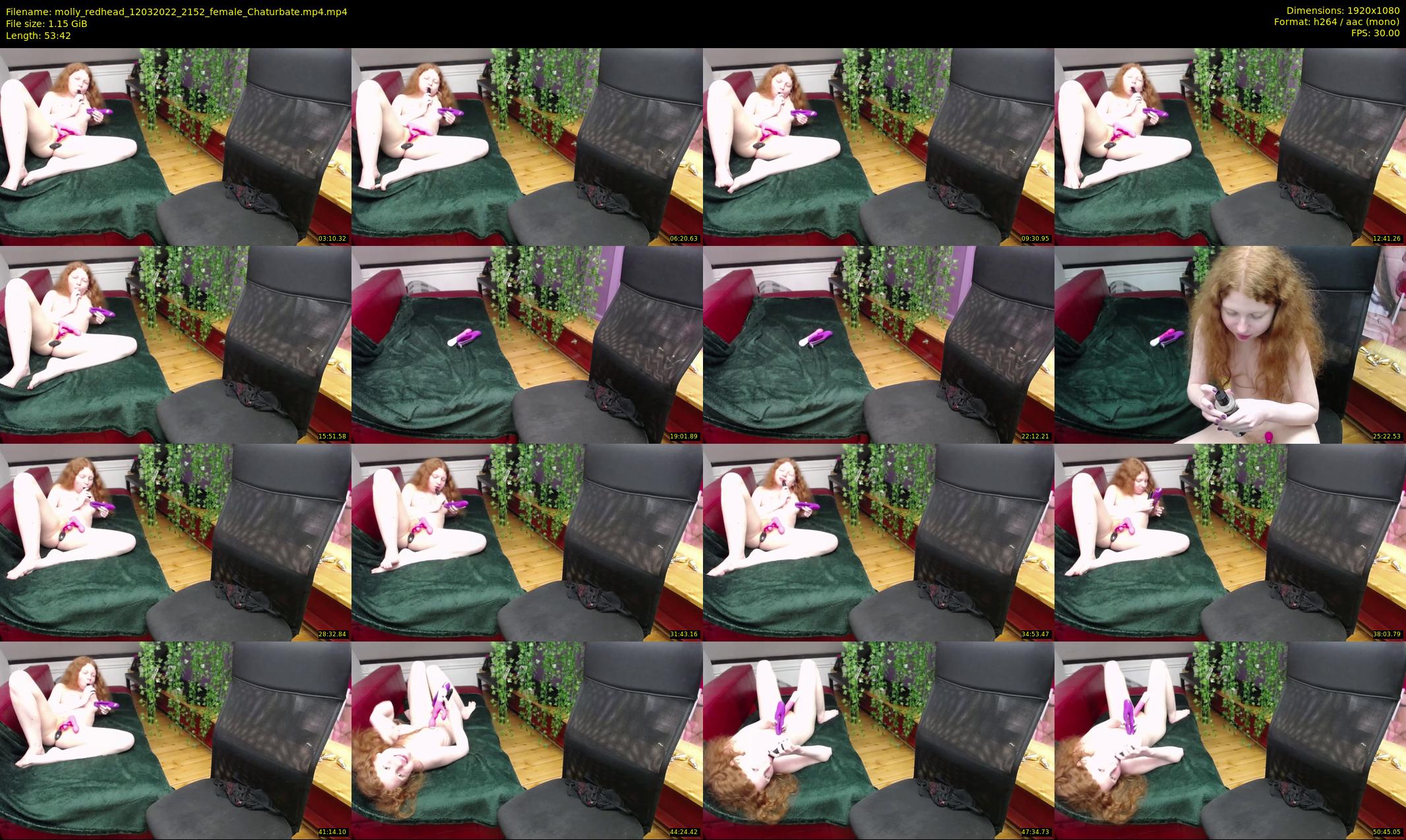 molly_redhead — 54 minute Chaturbate female cam show recording, 1080p, Mar 12, 2022