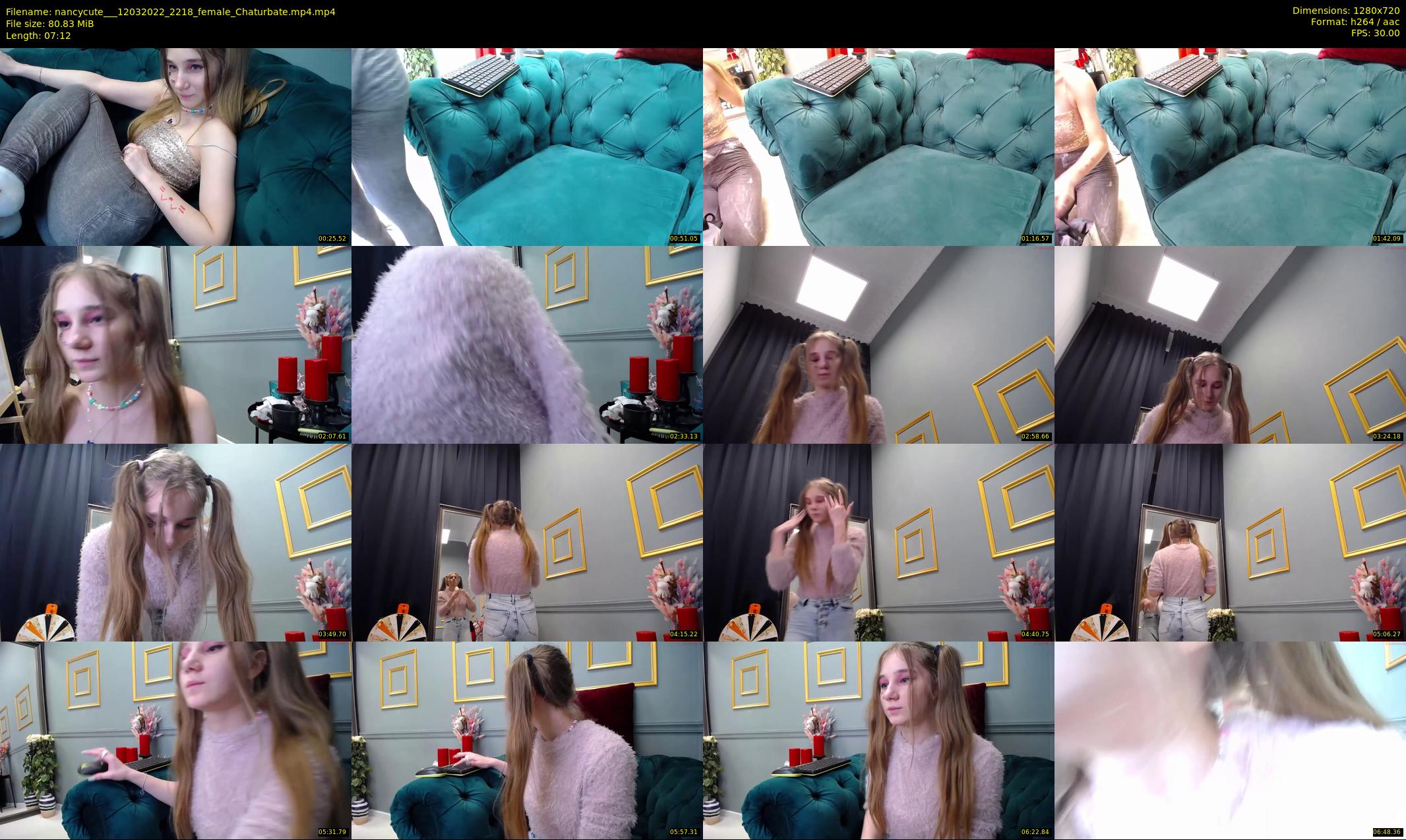 nancycute__ — 8 minute Chaturbate female cam show recording, 720p, Mar 12, 2022