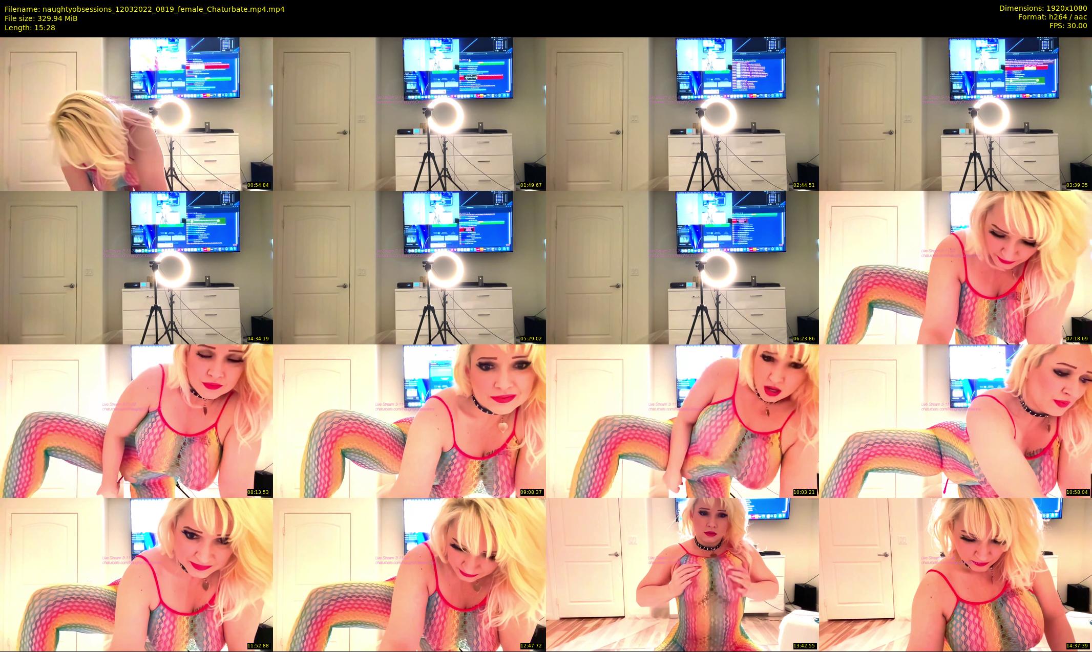 naughtyobsessions — 16 minute Chaturbate female cam show recording, 1080p, Mar 12, 2022