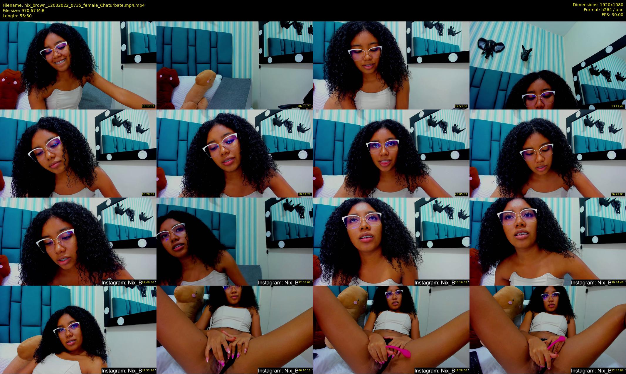 nix_brown — 56 minute Chaturbate female cam show recording, 1080p, Mar 12, 2022