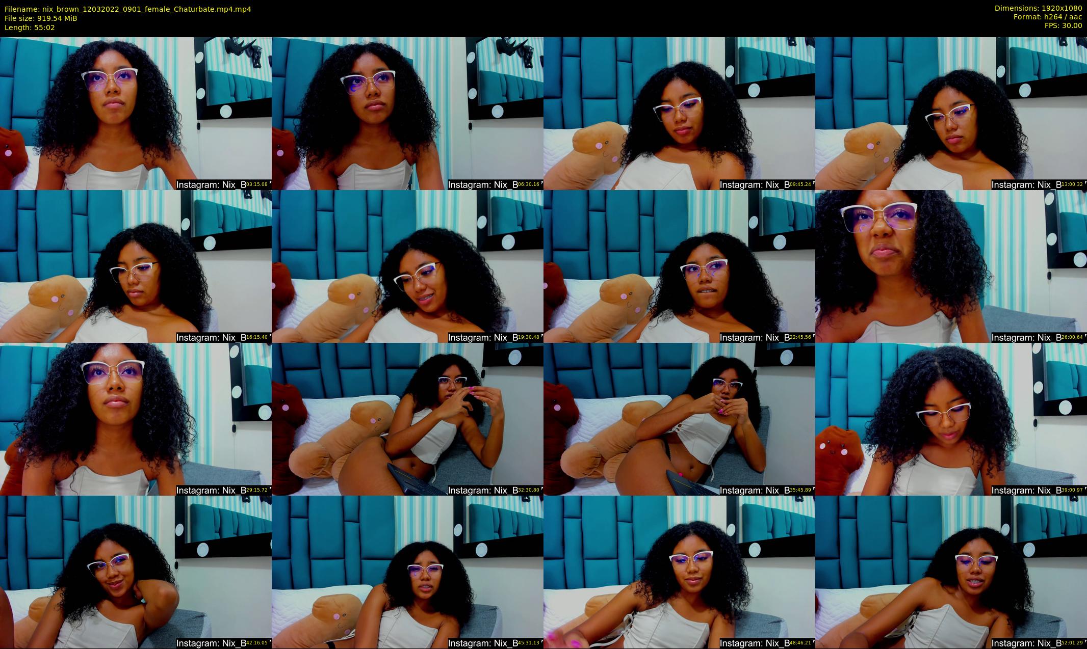 nix_brown — 56 minute Chaturbate female cam show recording, 1080p, Mar 12, 2022