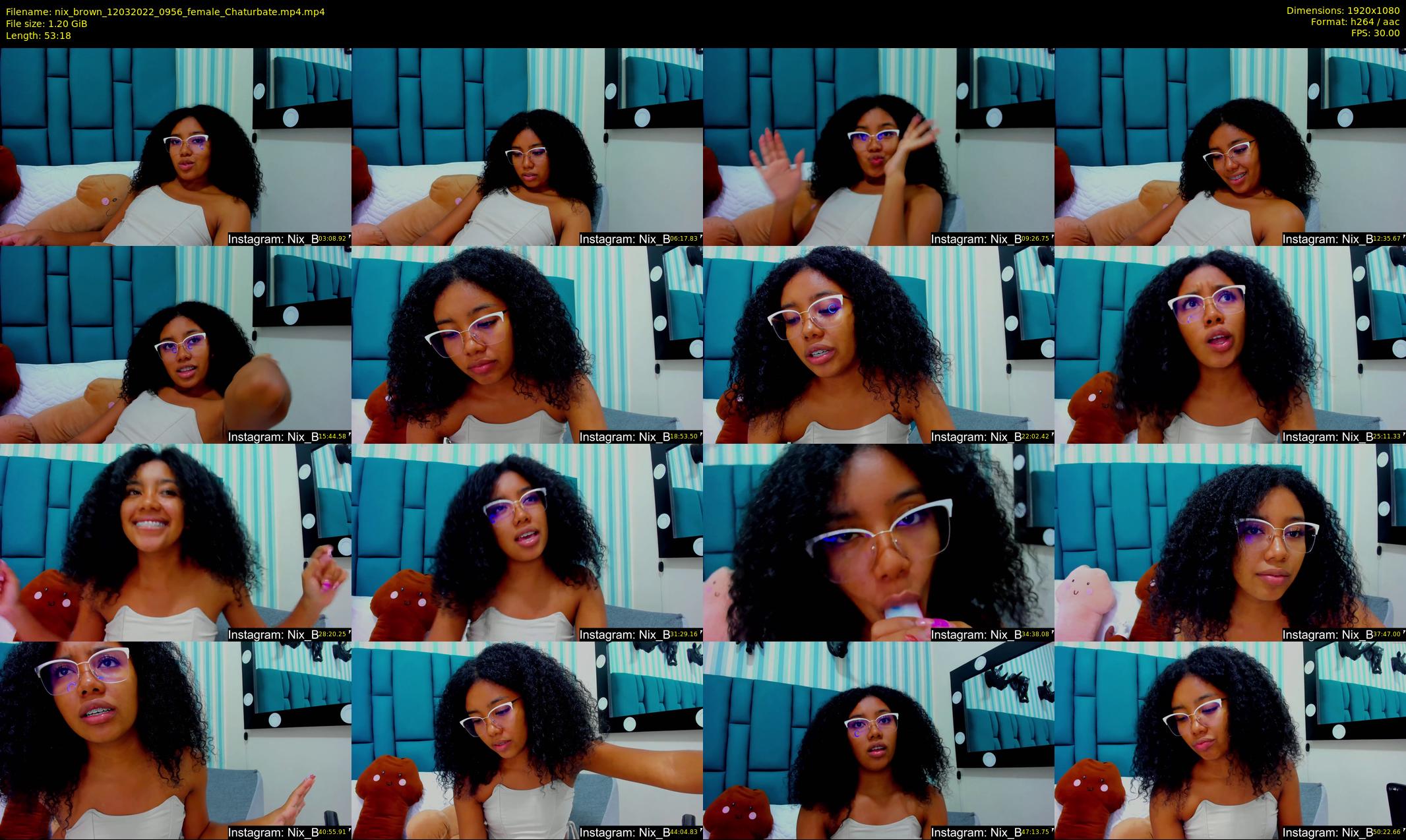 nix_brown — 54 minute Chaturbate female cam show recording, 1080p, Mar 12, 2022