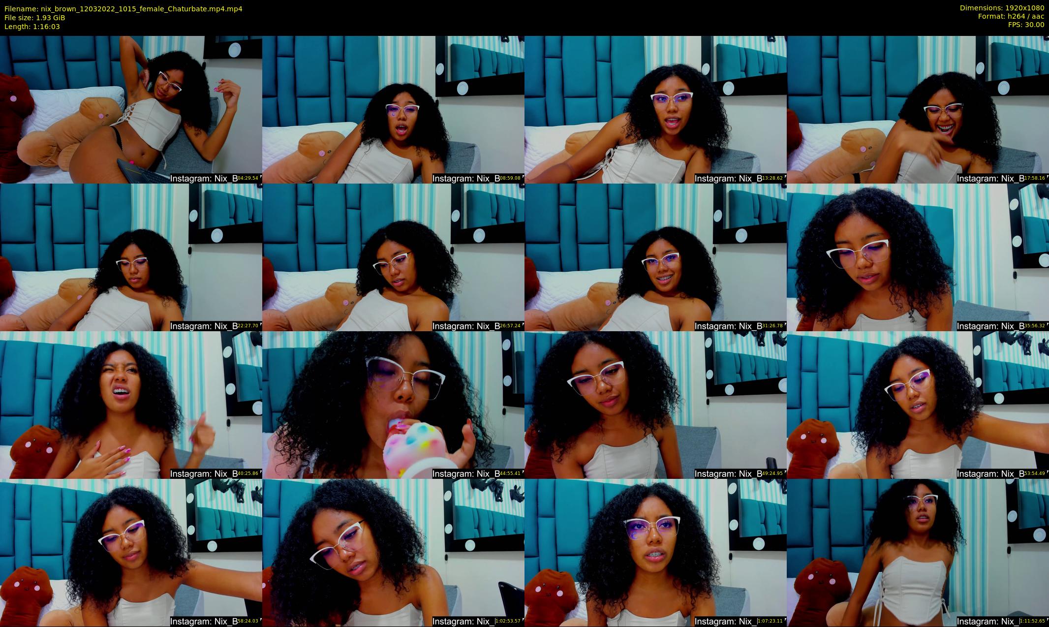 nix_brown — 77 minute Chaturbate female cam show recording, 1080p, Mar 12, 2022