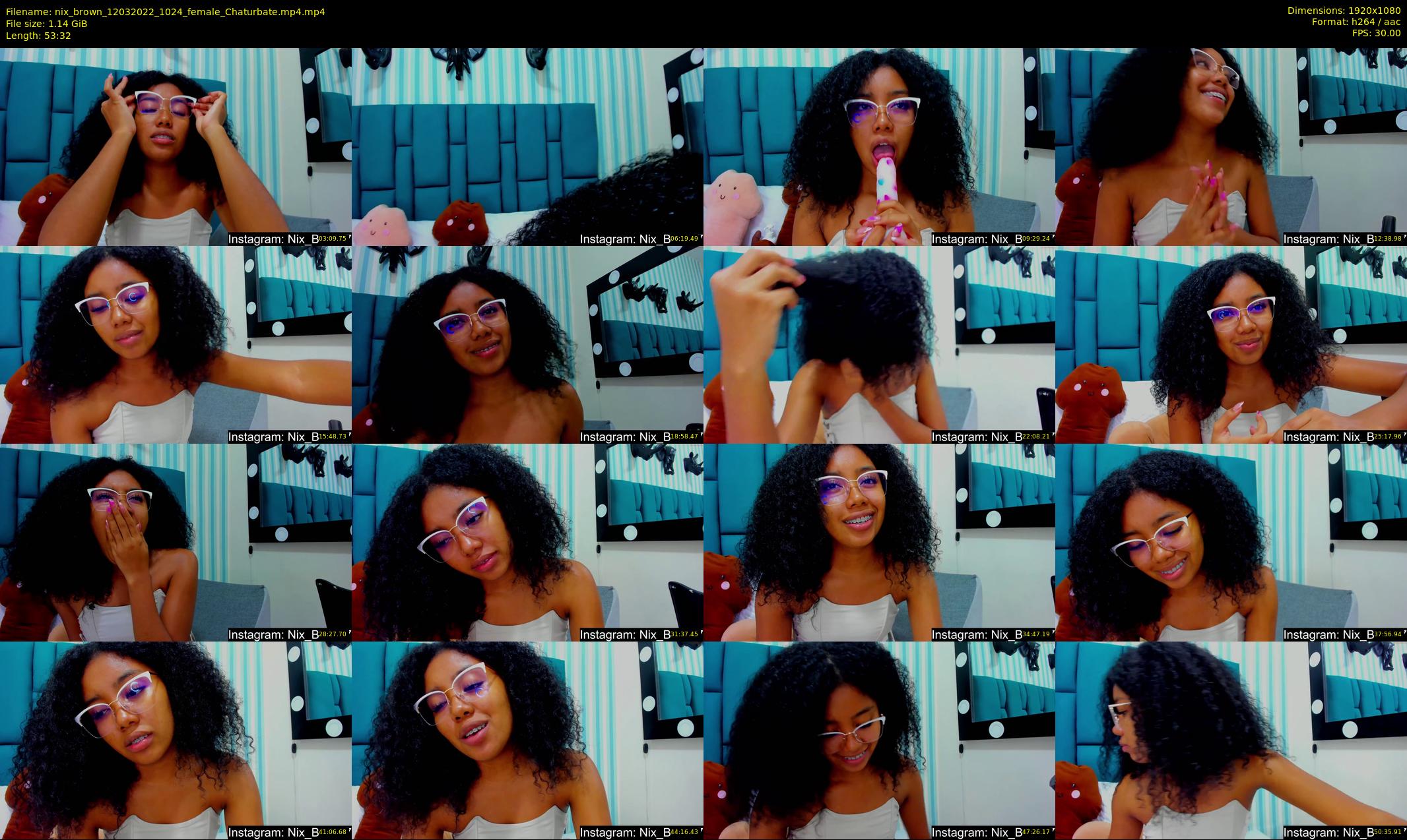 nix_brown — 54 minute Chaturbate female cam show recording, 1080p, Mar 12, 2022