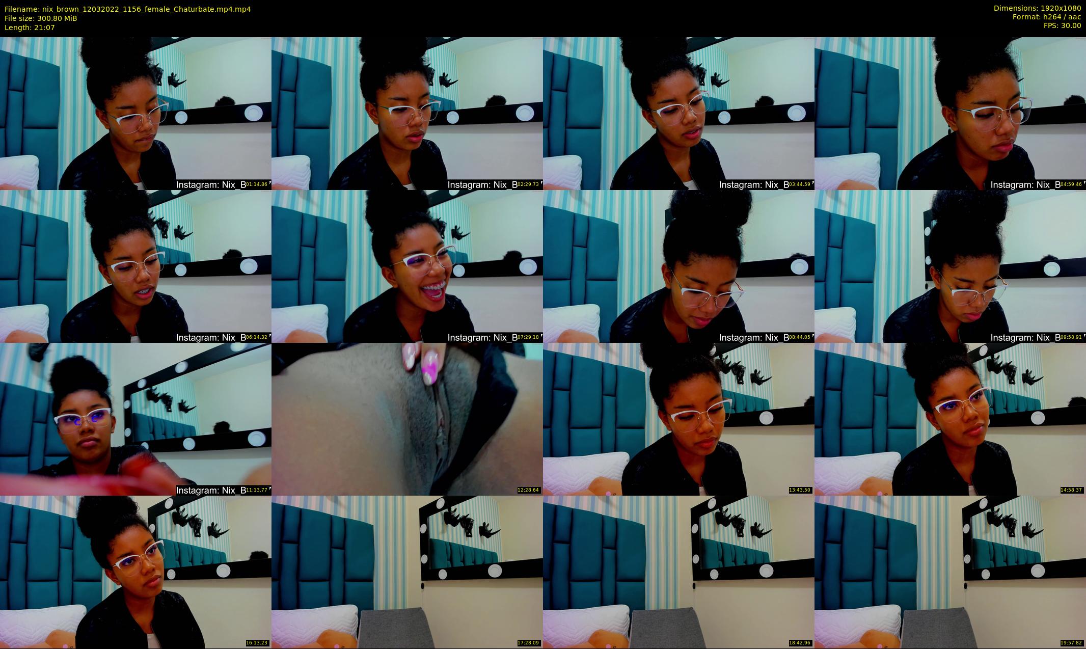 nix_brown — 22 minute Chaturbate female cam show recording, 1080p, Mar 12, 2022