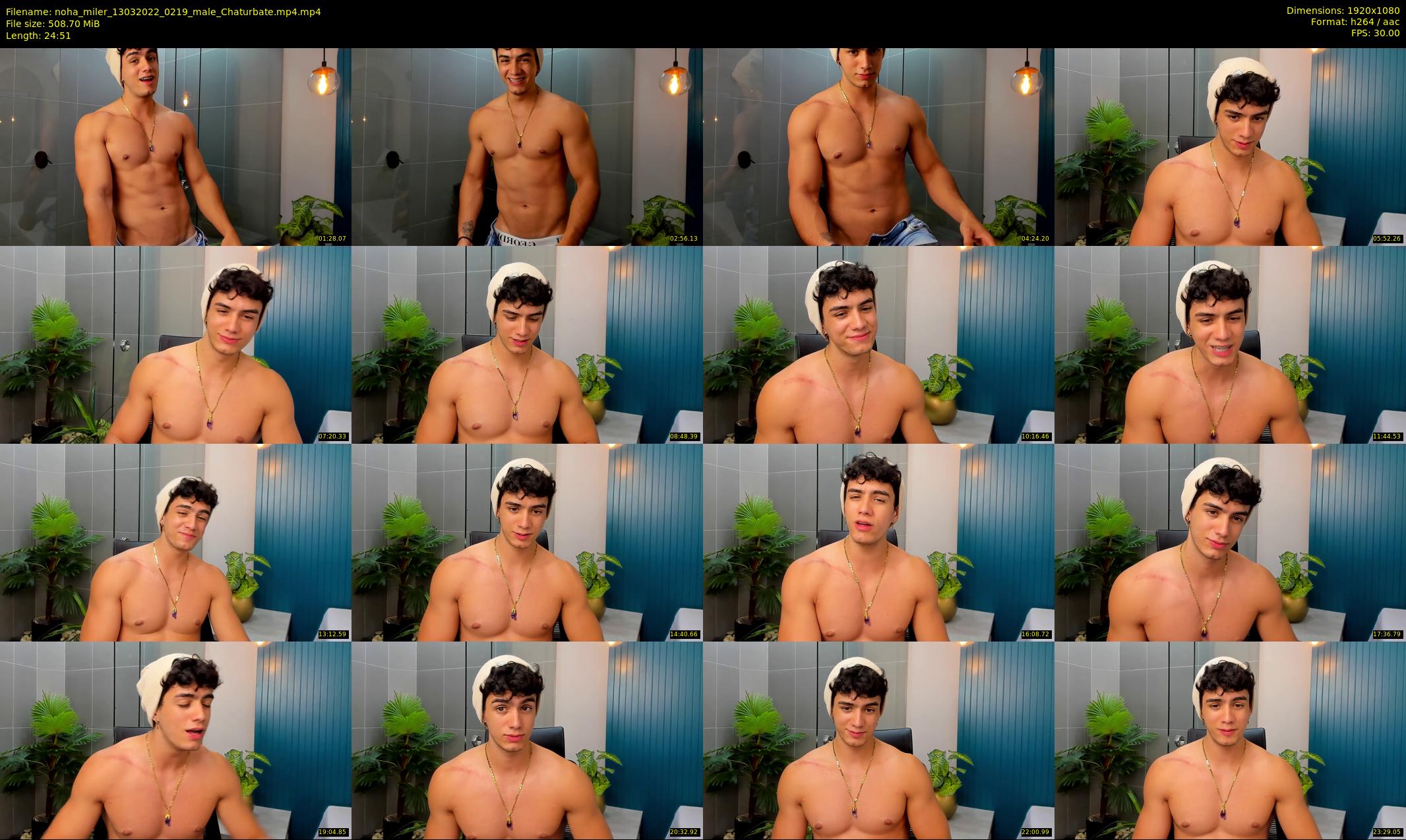 noha_miler — 25 minute Chaturbate male cam show recording, 1080p, Mar 13, 2022