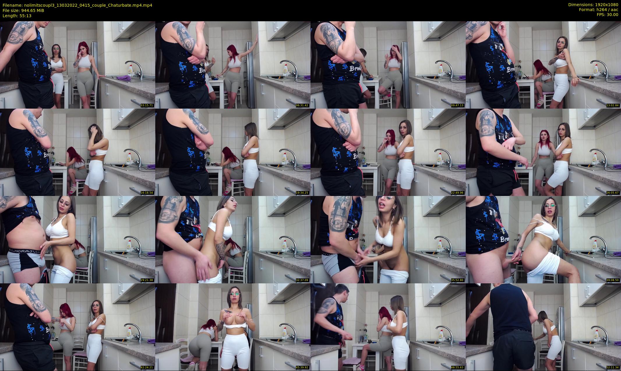 nolimitscoupl3 — 56 minute Chaturbate couple cam show recording, 1080p, Mar 13, 2022