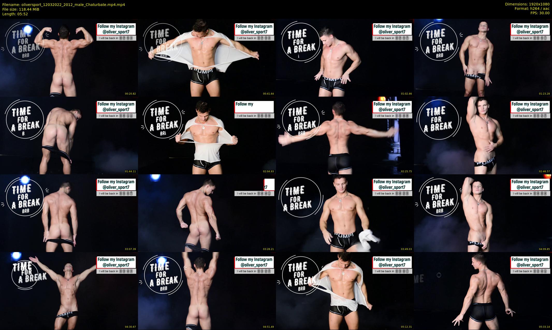 oliversport — 6 minute Chaturbate male cam show recording, 1080p, Mar 12, 2022