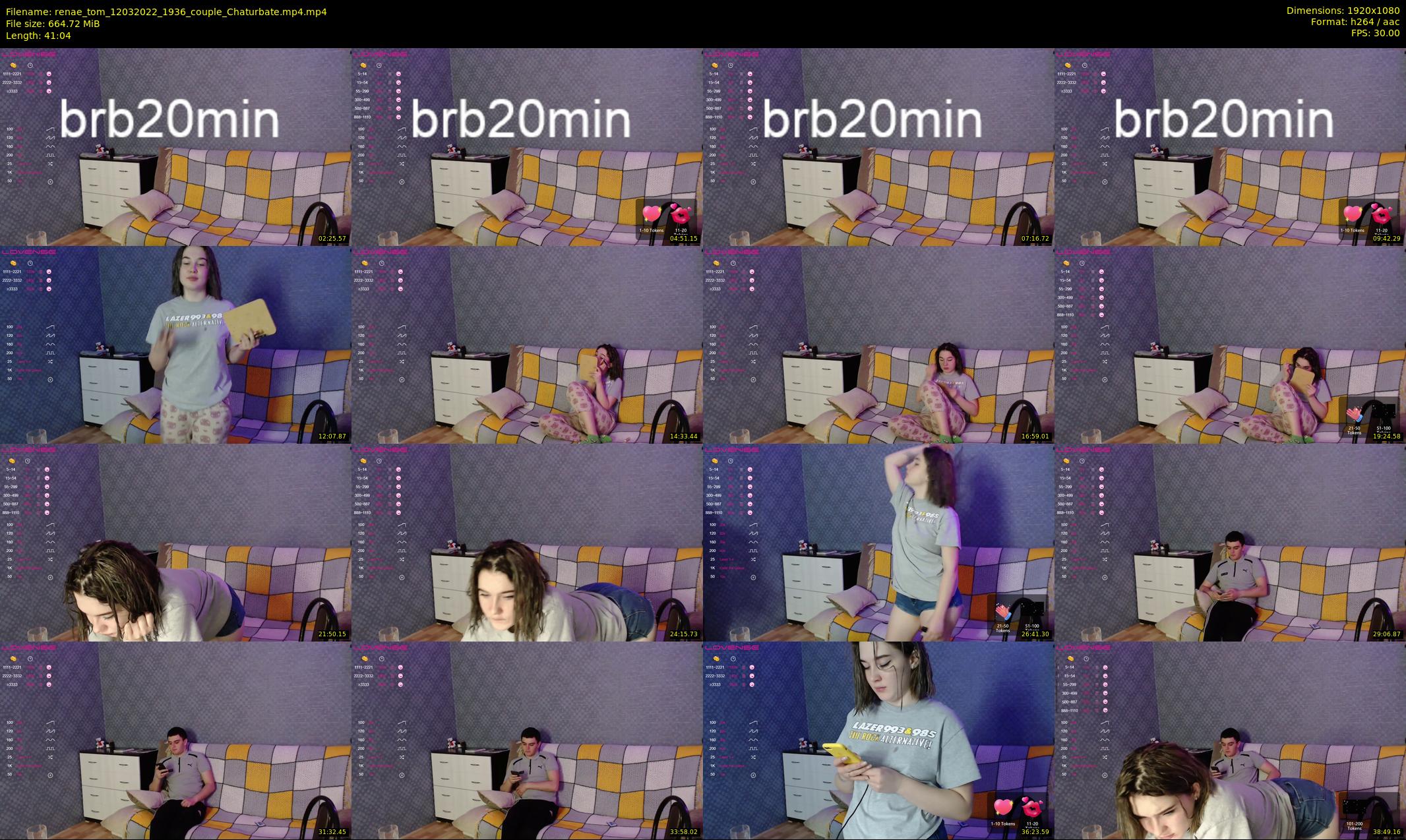 renae_tom — 42 minute Chaturbate couple cam show recording, 1080p, Mar 12, 2022