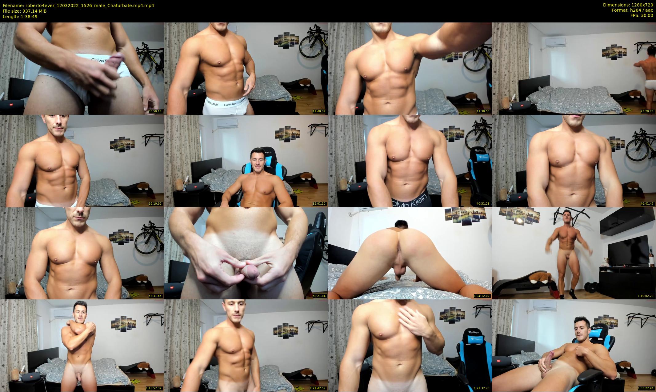 roberto4ever — 99 minute Chaturbate male cam show recording, 720p, Mar 12, 2022