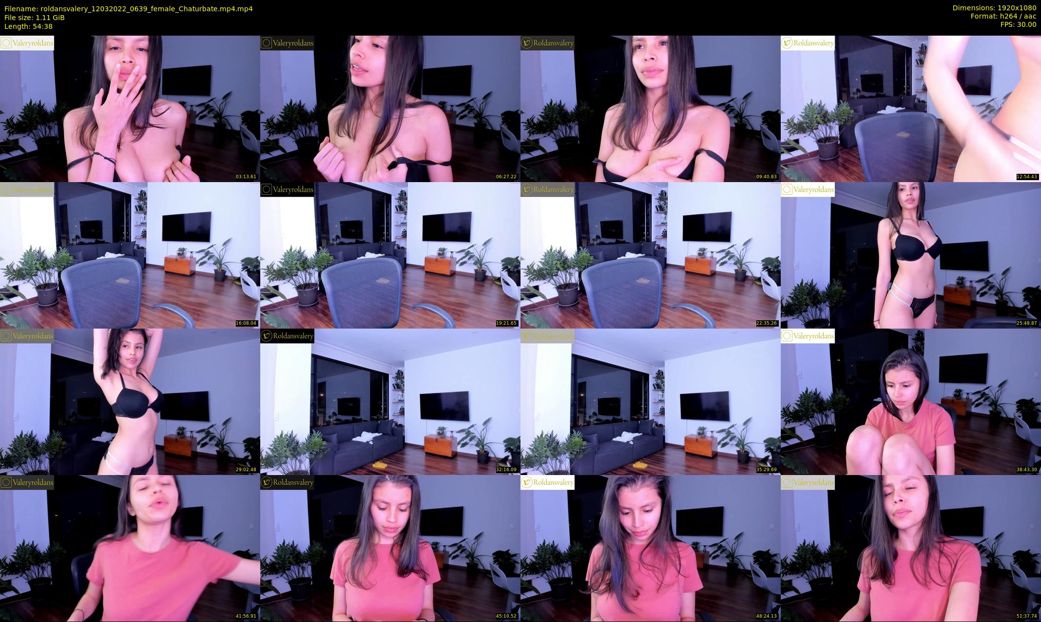 roldansvalery — 55 minute Chaturbate female cam show recording, 1080p, Mar 12, 2022