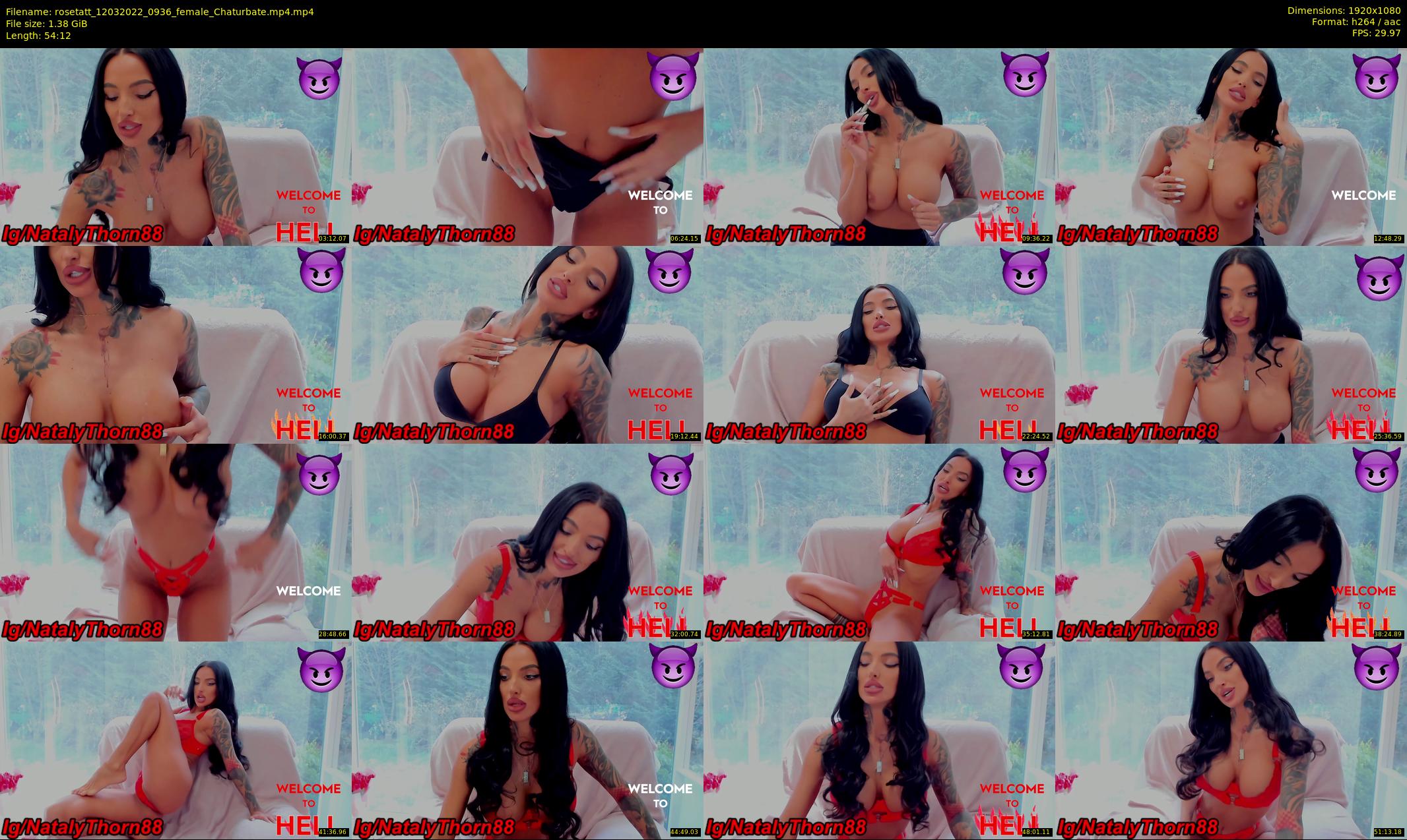rosetatt — 55 minute Chaturbate female cam show recording, 1080p, Mar 12, 2022