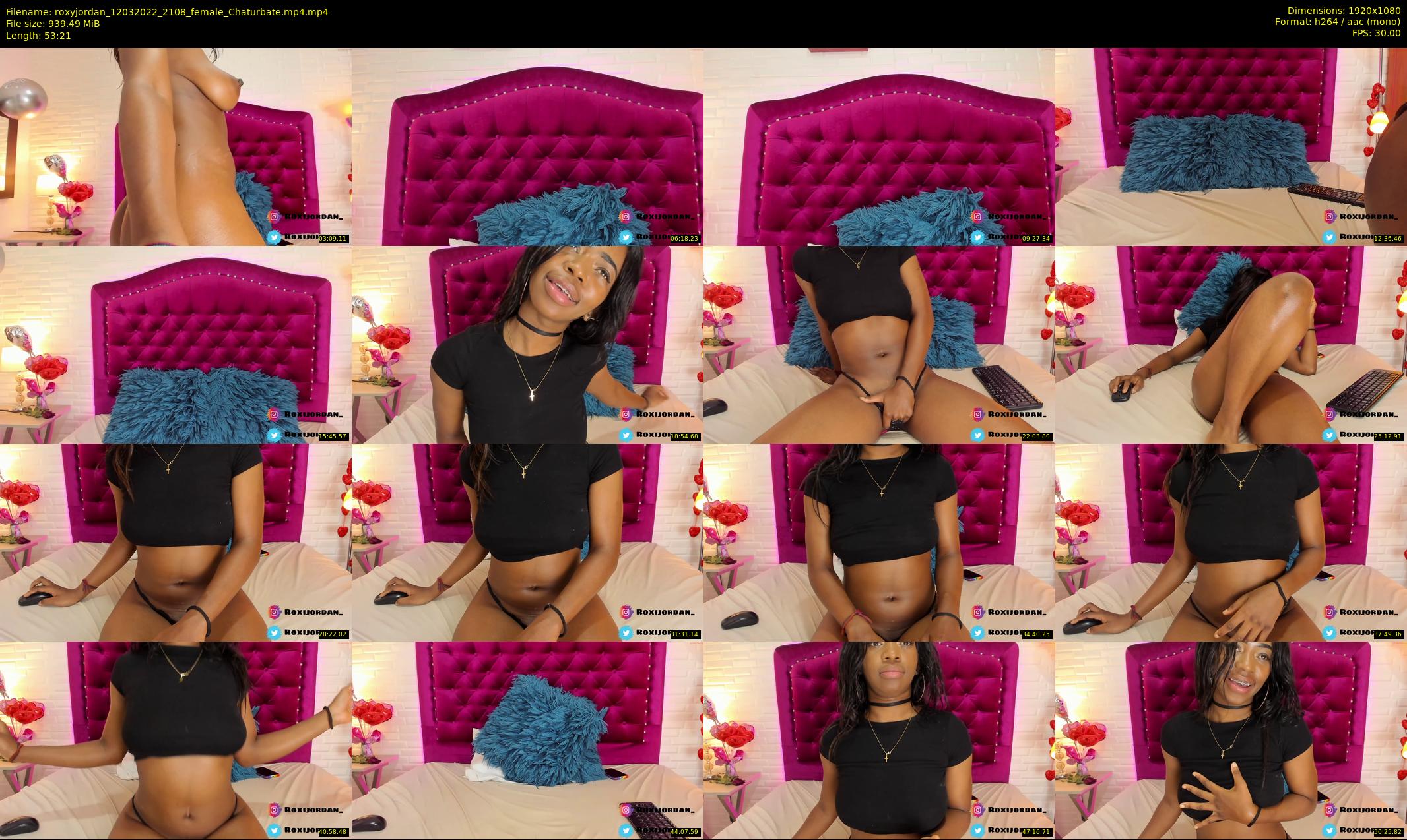 roxyjordan — 54 minute Chaturbate female cam show recording, 1080p, Mar 12, 2022