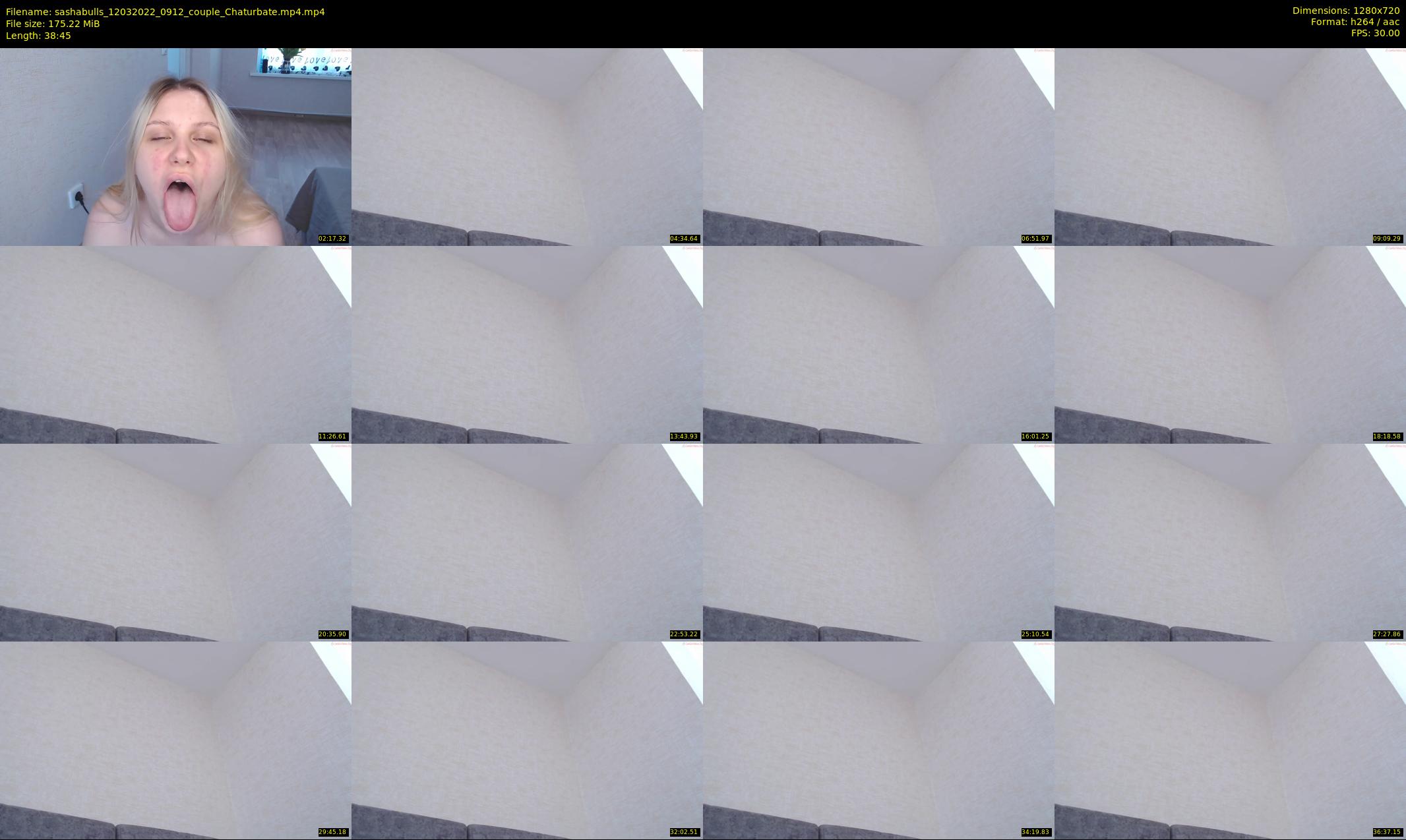 sashabulls — 39 minute Chaturbate couple cam show recording, 720p, Mar 12, 2022