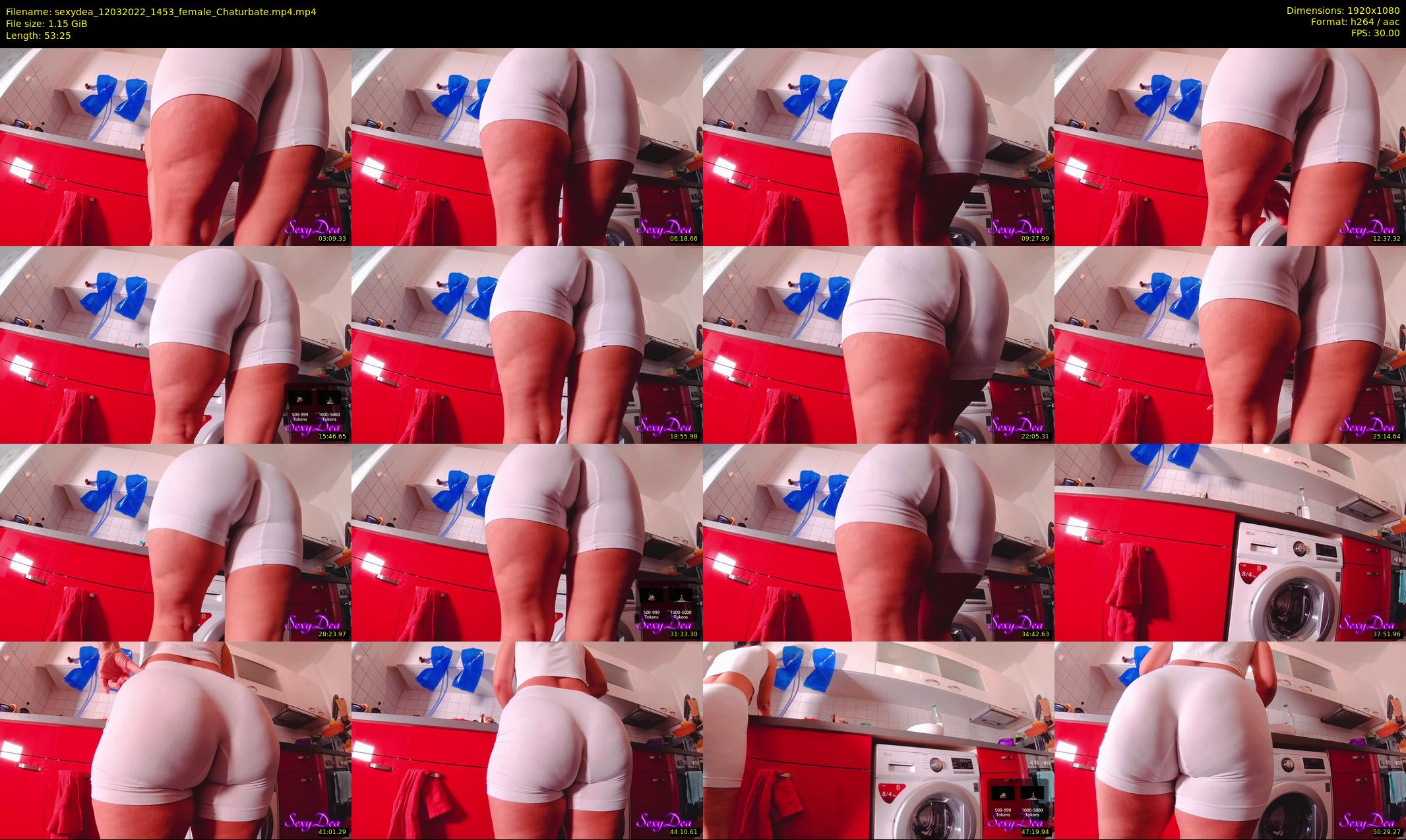 sexydea — 54 minute Chaturbate female cam show recording, 1080p, Mar 12, 2022