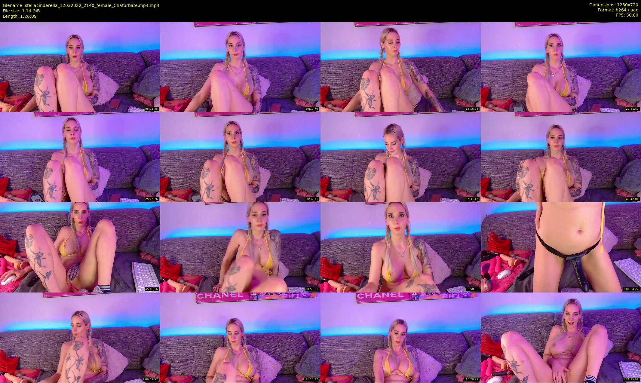 stellacinderella — 87 minute Chaturbate female cam show recording, 720p, Mar 12, 2022