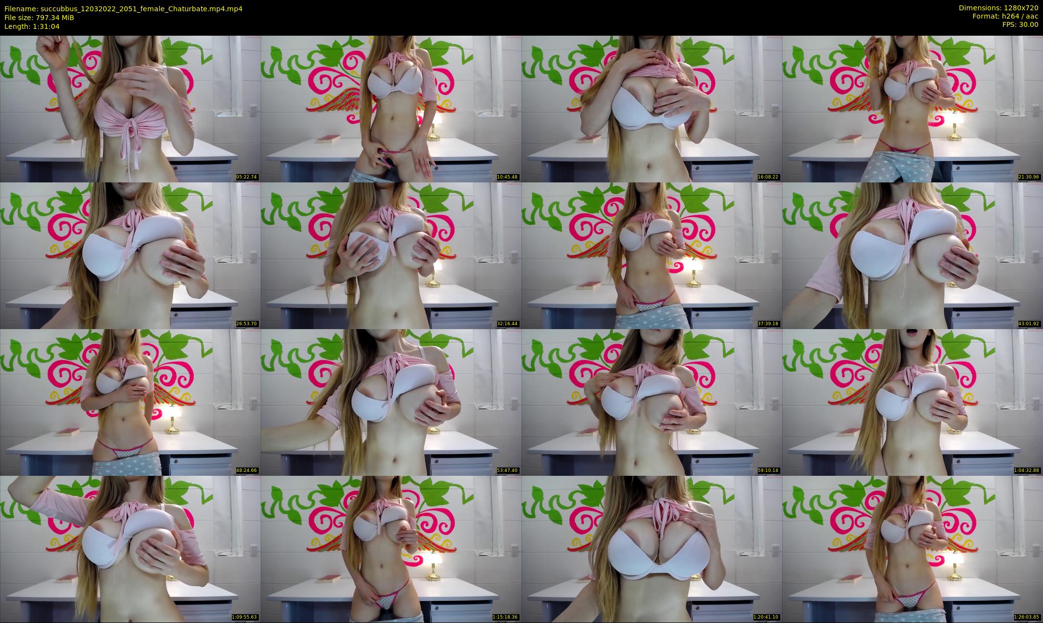 succubbus — 92 minute Chaturbate female cam show recording, 720p, Mar 12, 2022