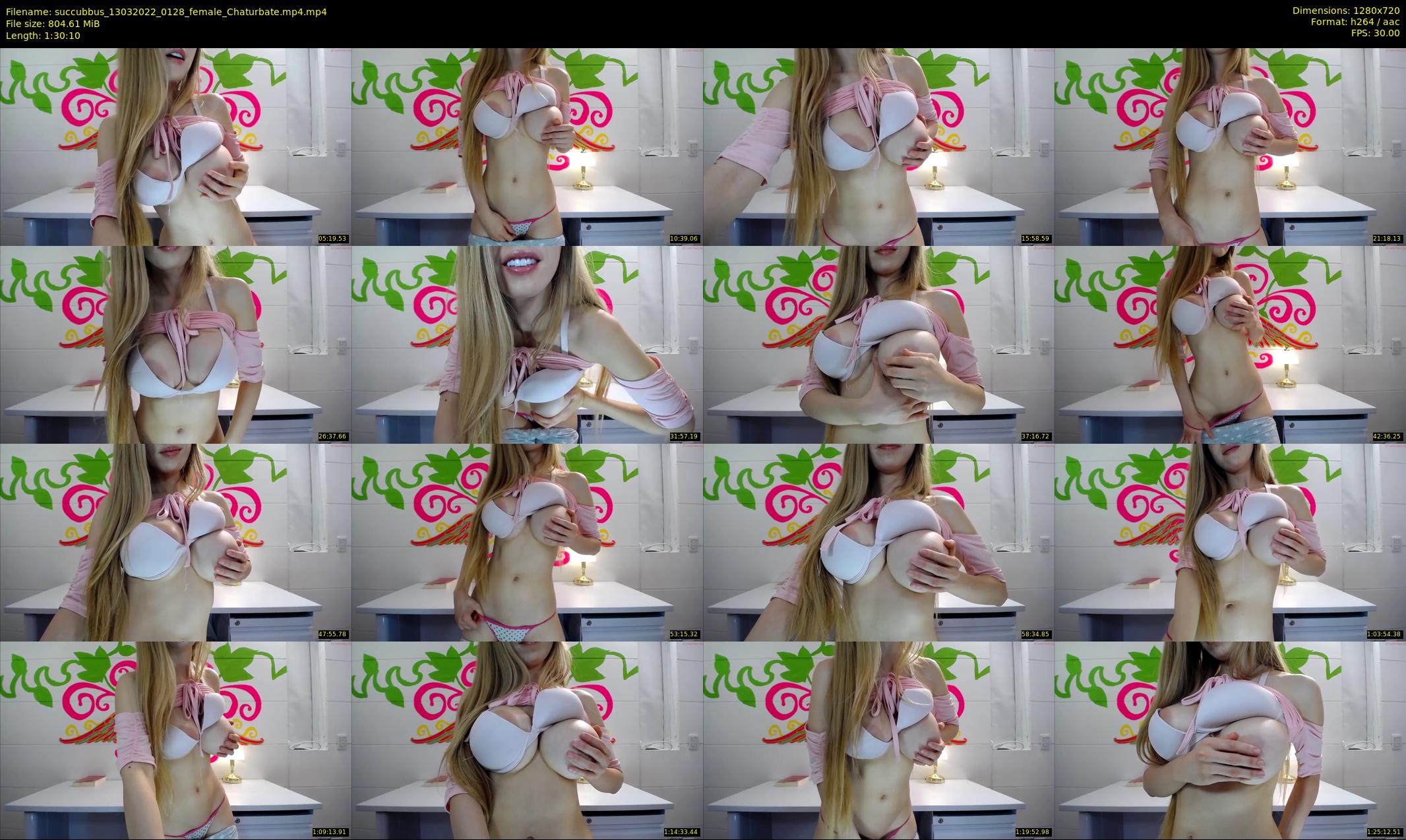 succubbus — 91 minute Chaturbate female cam show recording, 720p, Mar 13, 2022