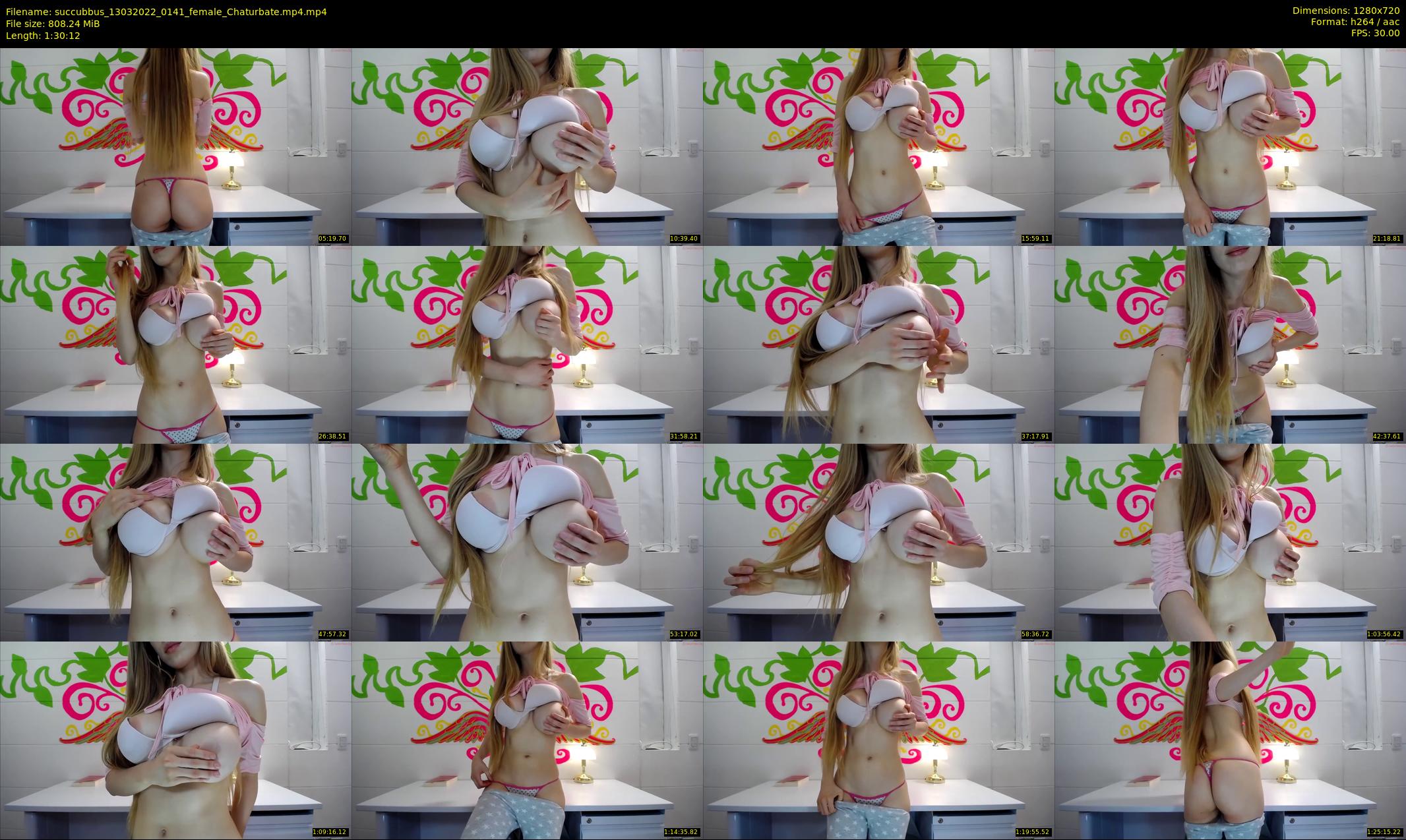succubbus — 91 minute Chaturbate female cam show recording, 720p, Mar 13, 2022