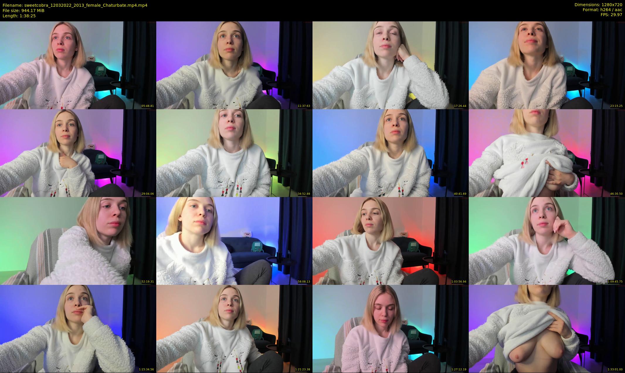 sweetcobra — 99 minute Chaturbate female cam show recording, 720p, Mar 12, 2022