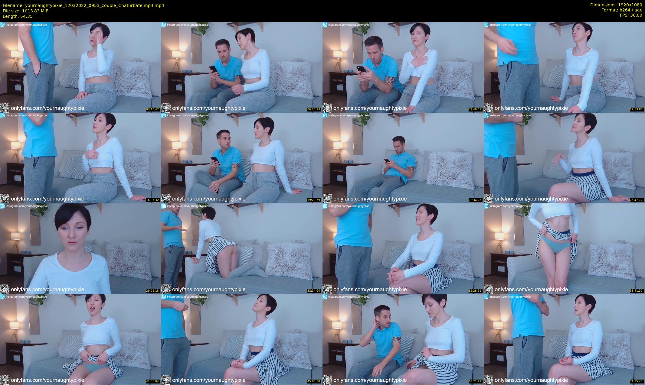 yournaughtypixie — 55 minute Chaturbate couple cam show recording, 1080p, Mar 12, 2022