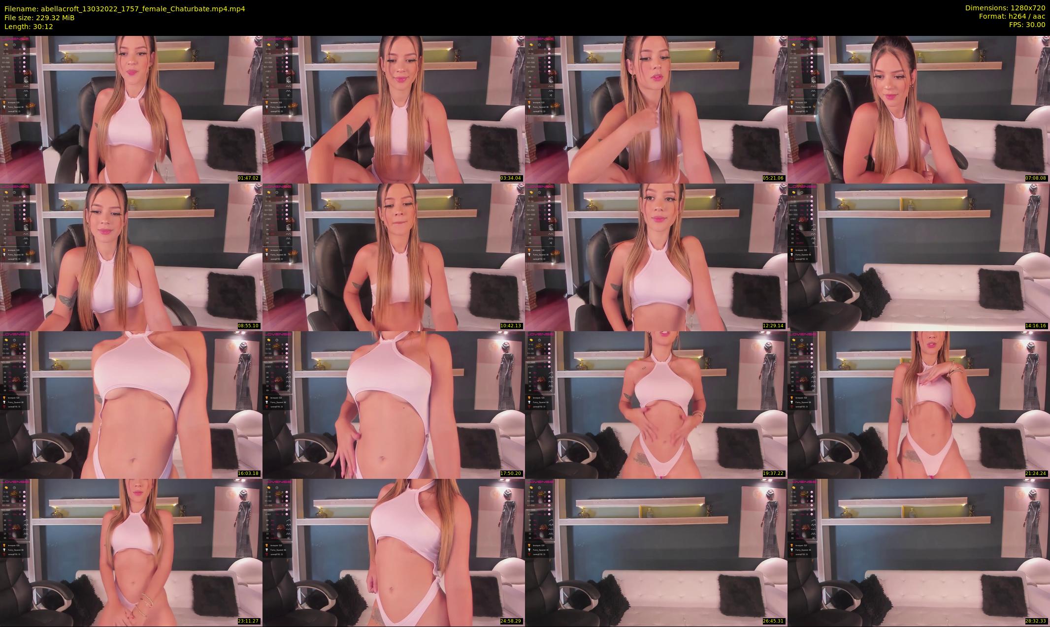 abellacroft — 31 minute Chaturbate female cam show recording, 720p, Mar 13, 2022