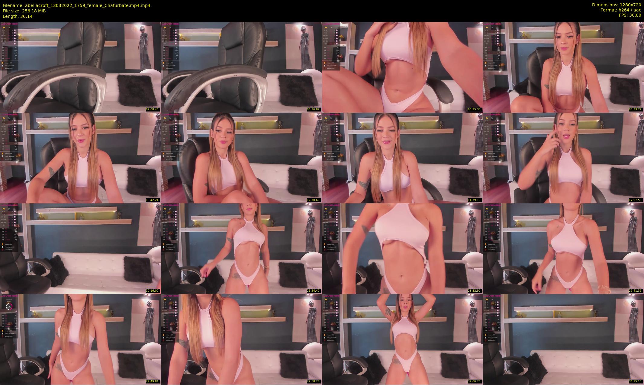 abellacroft — 37 minute Chaturbate female cam show recording, 720p, Mar 13, 2022