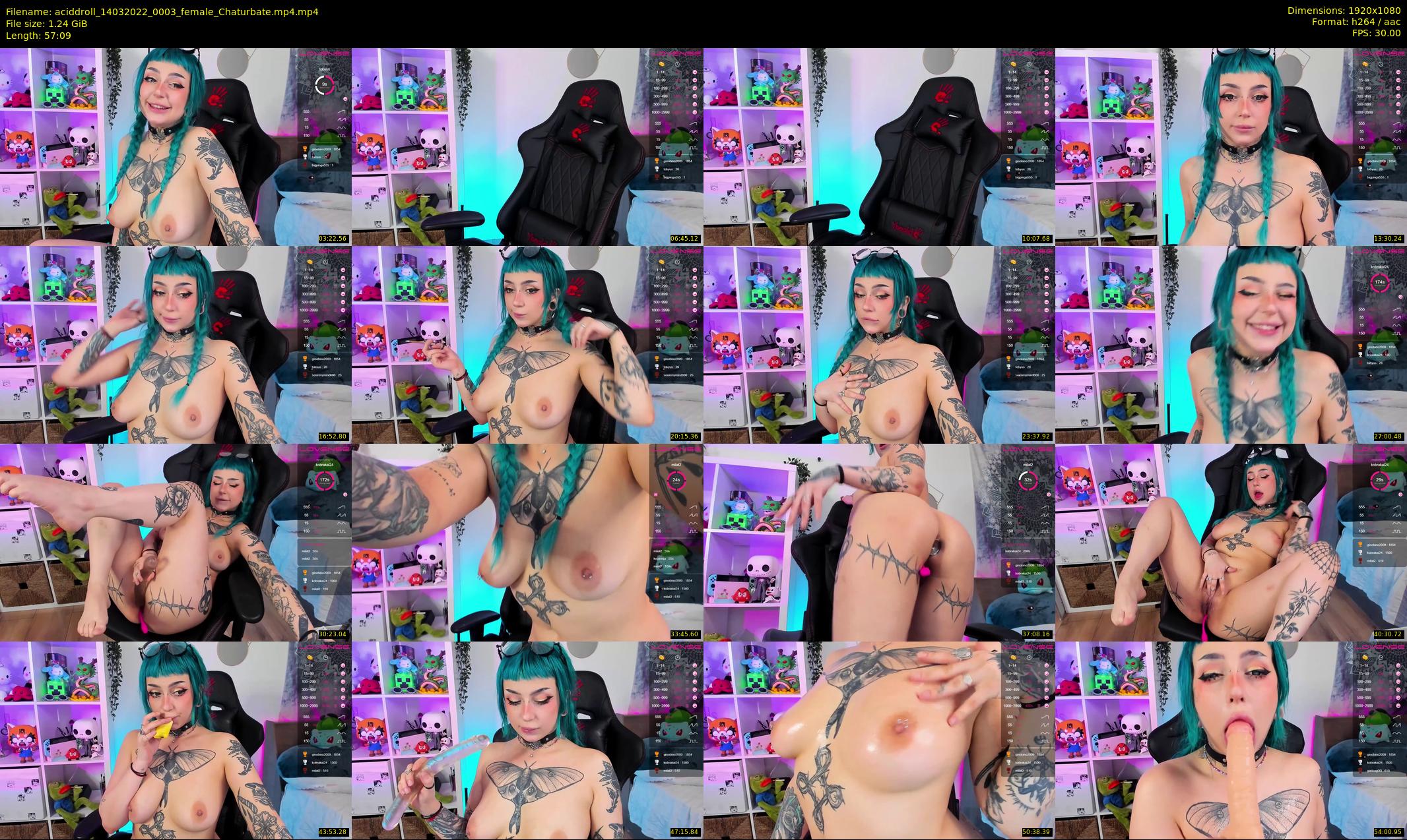 aciddroll — 58 minute Chaturbate female cam show recording, 1080p, Mar 14, 2022