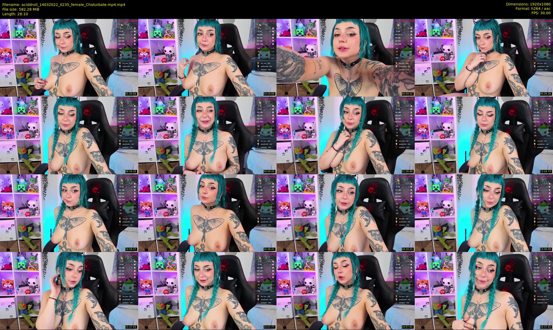 aciddroll — 29 minute Chaturbate female cam show recording, 1080p, Mar 14, 2022