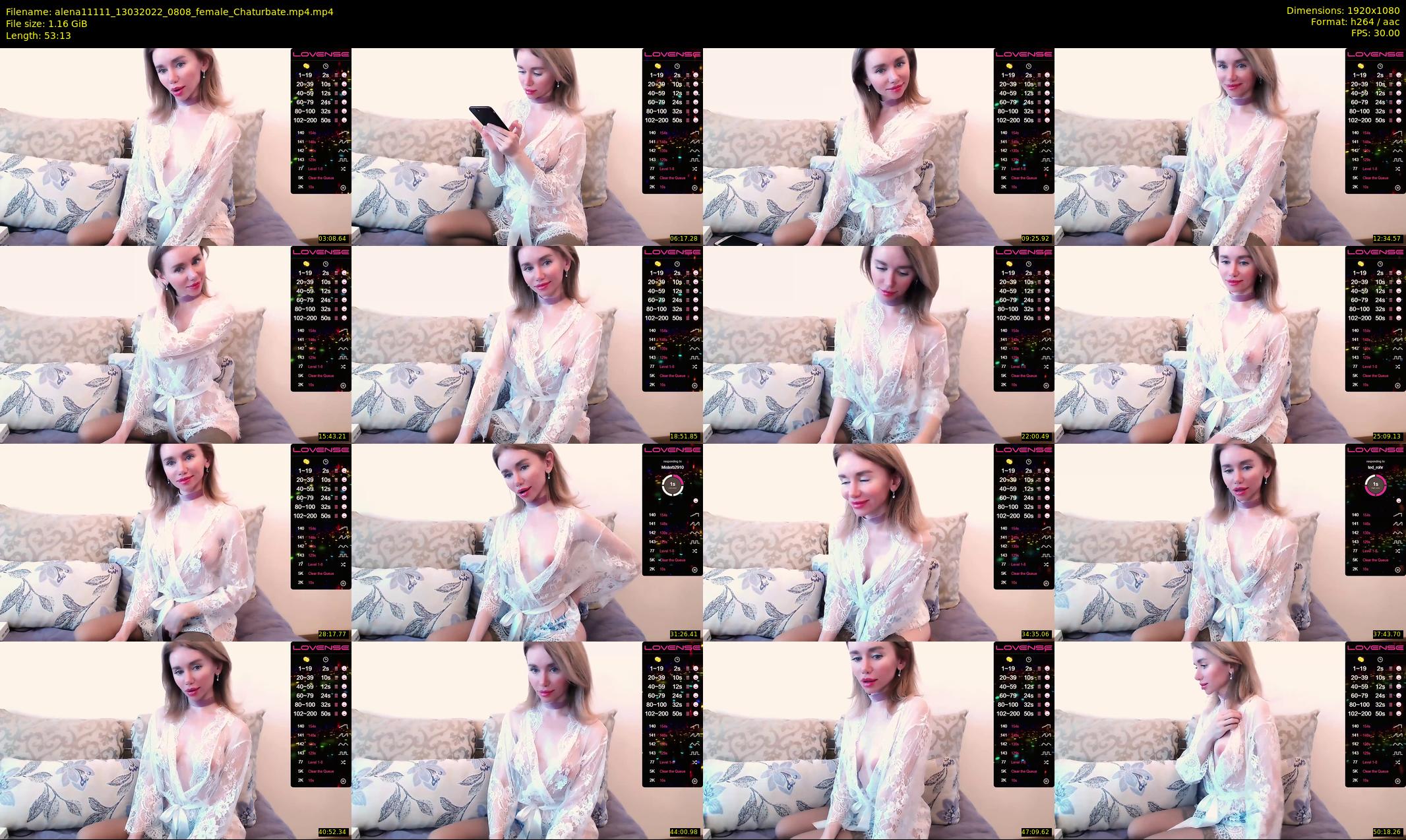 alena11111 — 54 minute Chaturbate female cam show recording, 1080p, Mar 13, 2022
