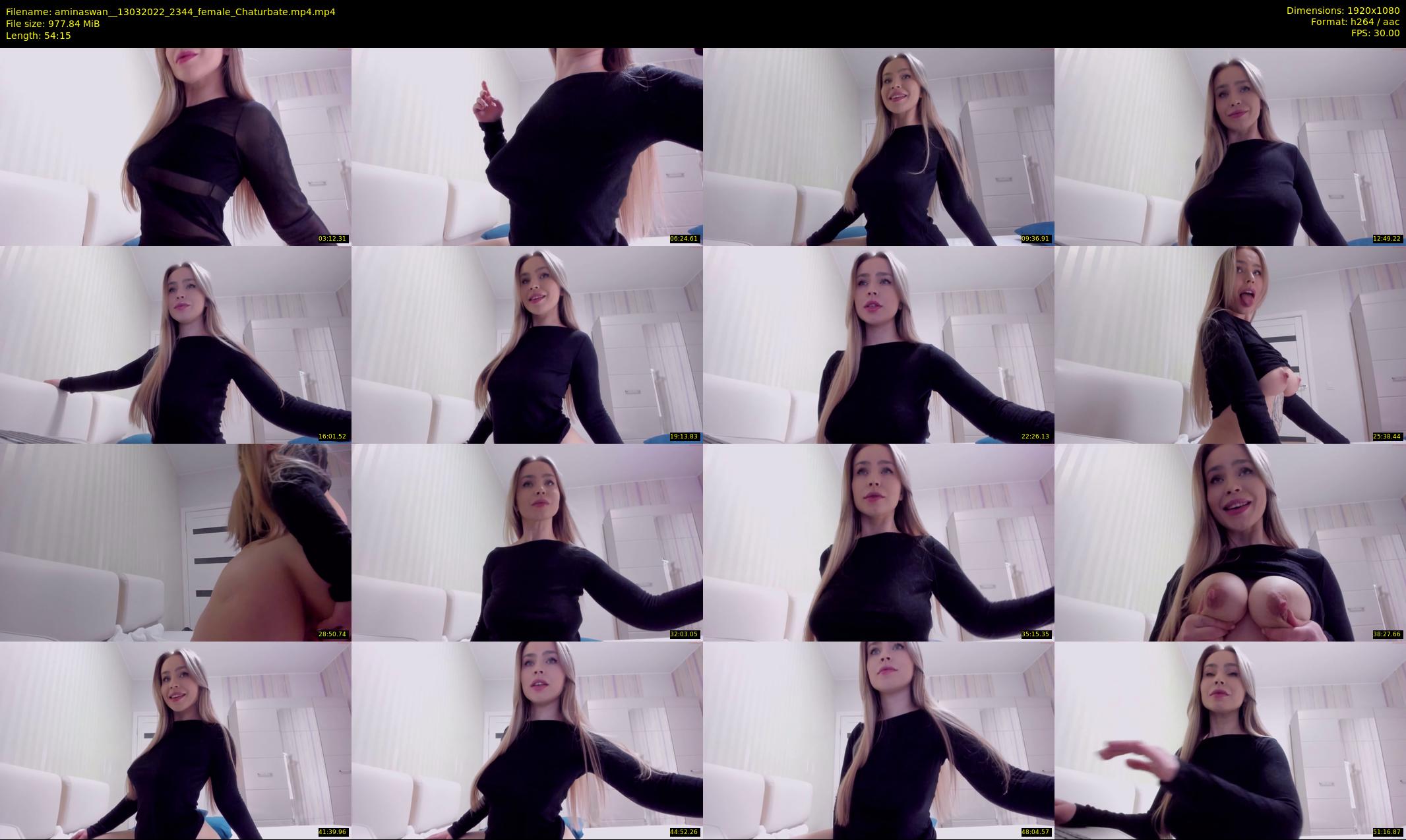 aminaswan_ — 55 minute Chaturbate female cam show recording, 1080p, Mar 13, 2022