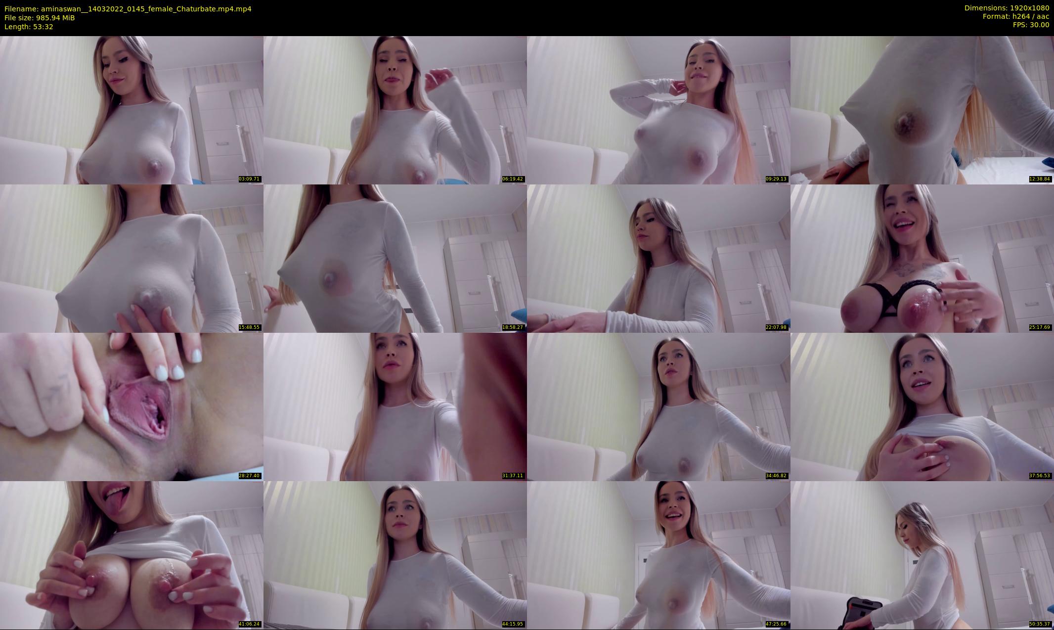 aminaswan_ — 54 minute Chaturbate female cam show recording, 1080p, Mar 14, 2022