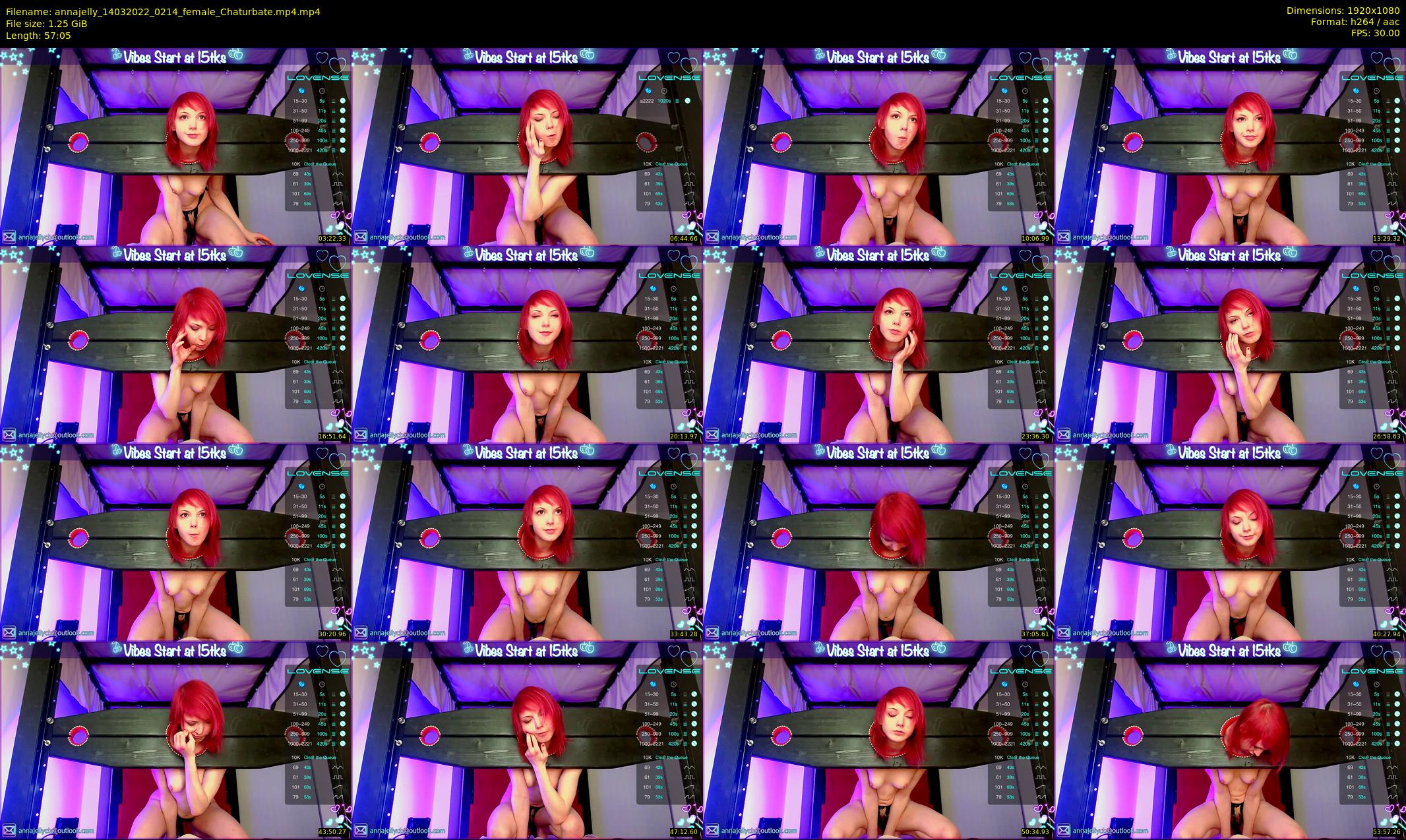 annajelly — 58 minute Chaturbate couple cam show recording, 1080p, Mar 14, 2022