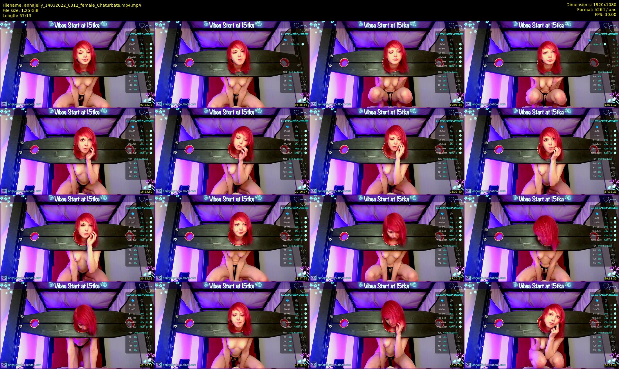 annajelly — 58 minute Chaturbate couple cam show recording, 1080p, Mar 14, 2022