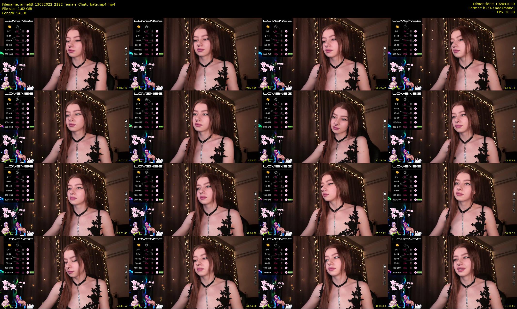annelitt — 55 minute Chaturbate female cam show recording, 1080p, Mar 13, 2022