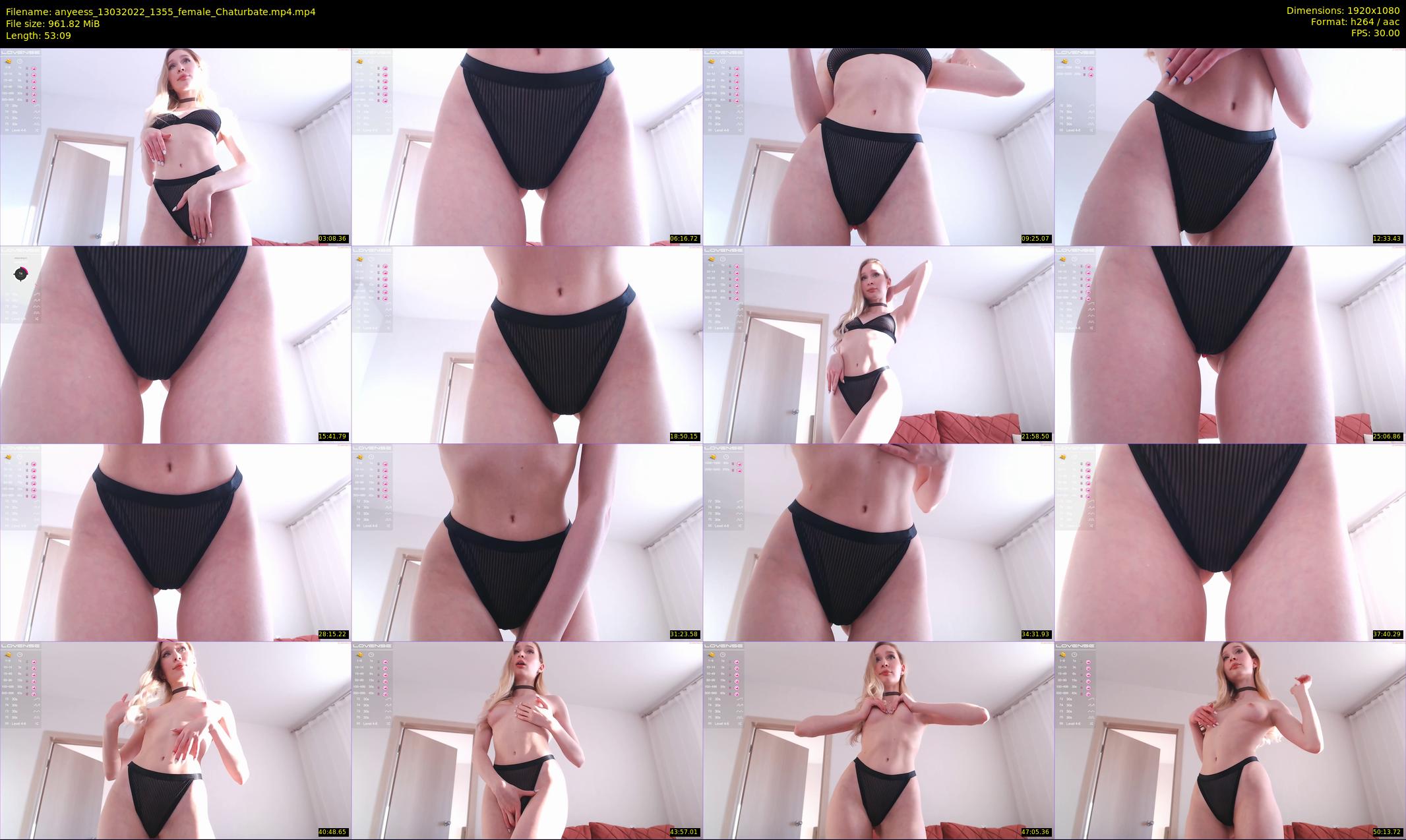 anyeess — 54 minute Chaturbate female cam show recording, 1080p, Mar 13, 2022