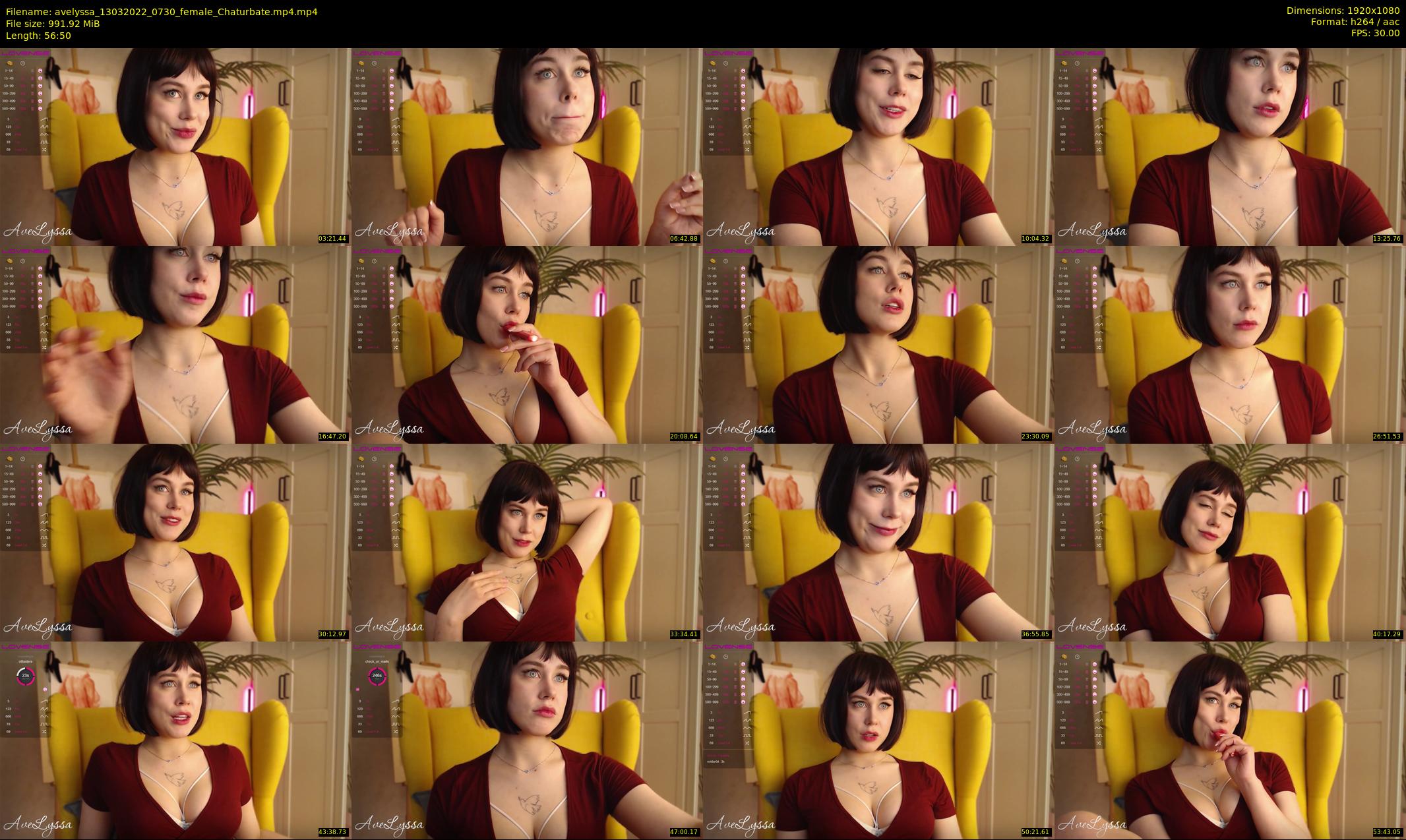 avelyssa — 57 minute Chaturbate female cam show recording, 1080p, Mar 13, 2022