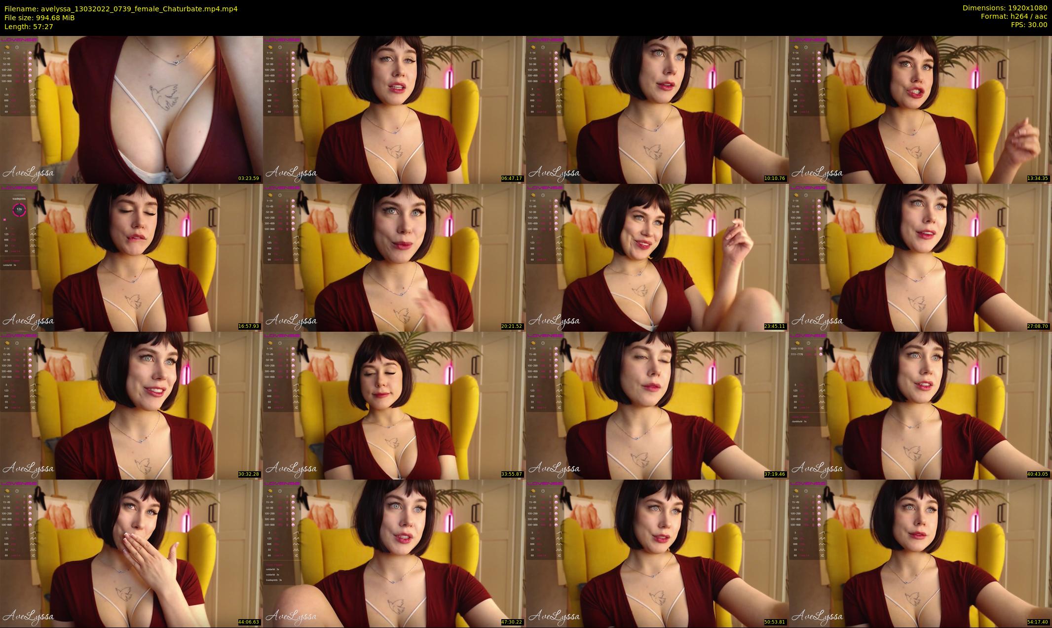 avelyssa — 58 minute Chaturbate female cam show recording, 1080p, Mar 13, 2022